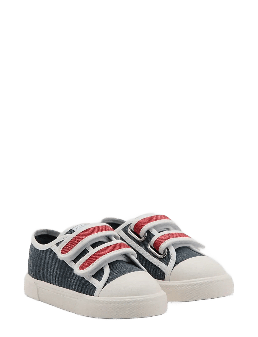 Mango - Two-tone velcro trainers - kangaskengät - medium blue - 1