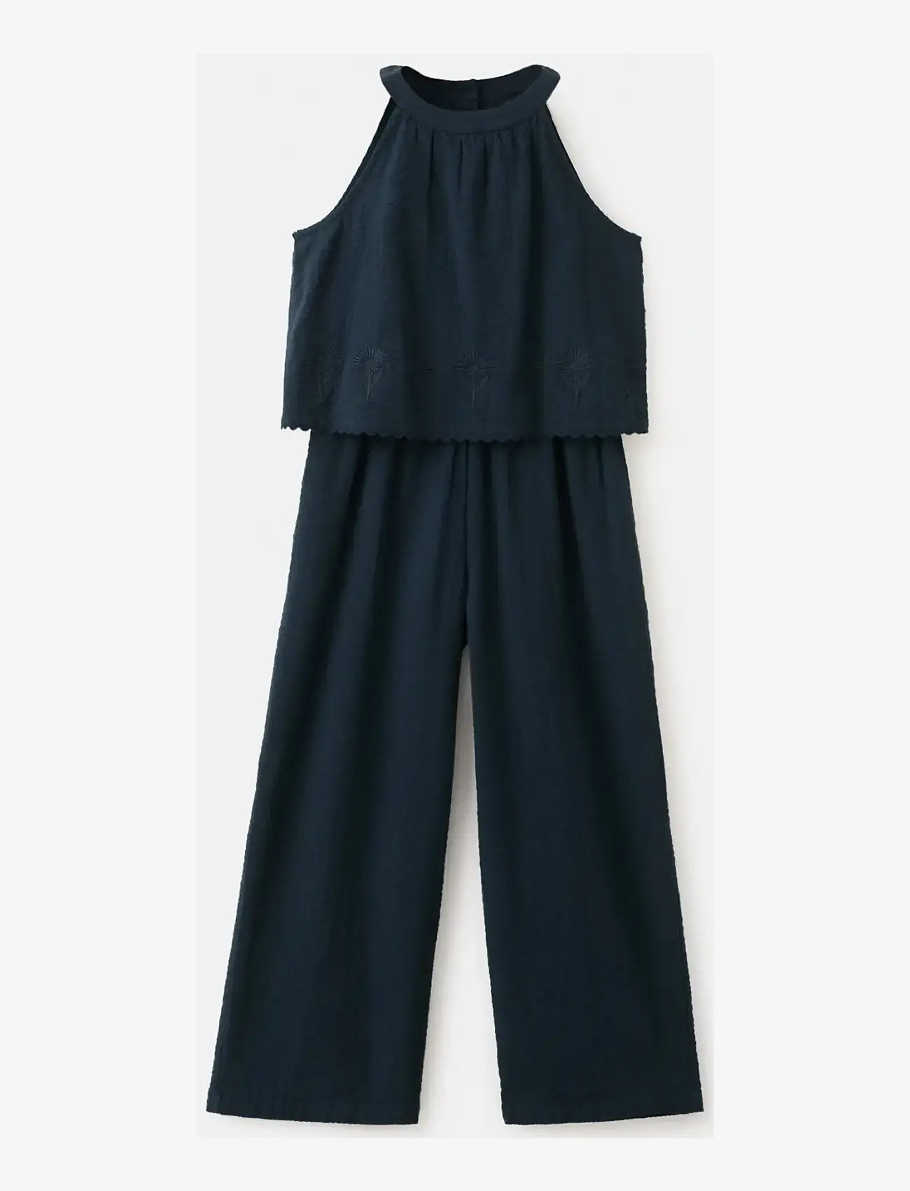 Mango - Halter long jumpsuit - jumpsuits - navy - 1