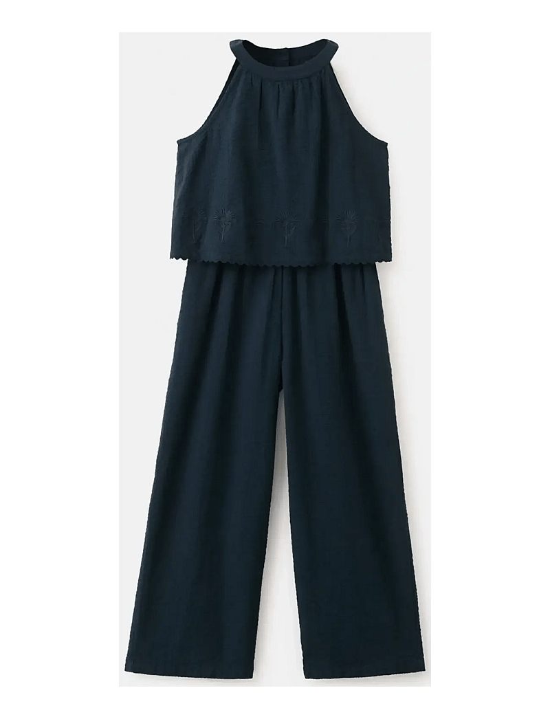 Mango - Halter long jumpsuit - jumpsuits - navy - 1
