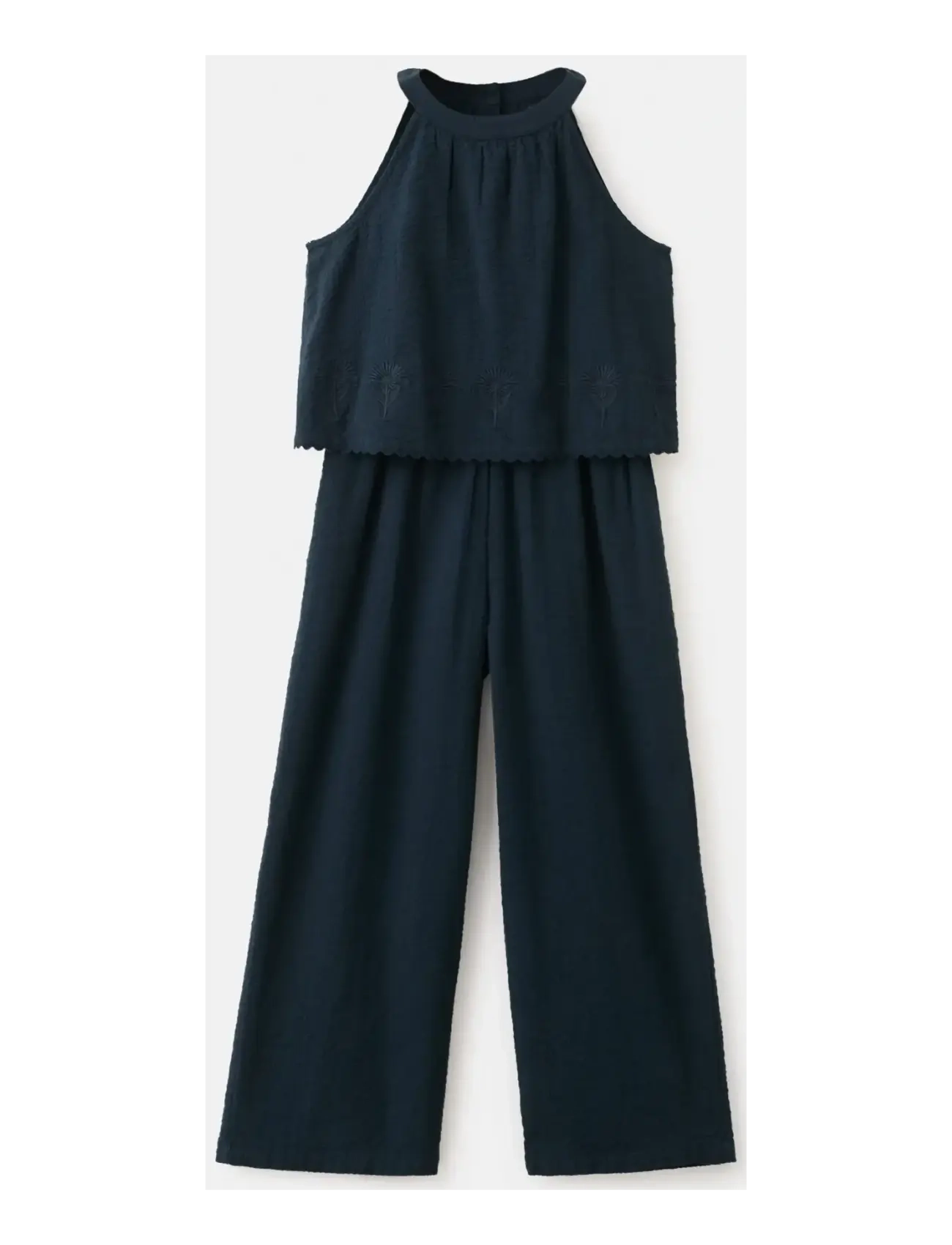 Mango Halter long jumpsuit - Buksedragter - NAVY / navy