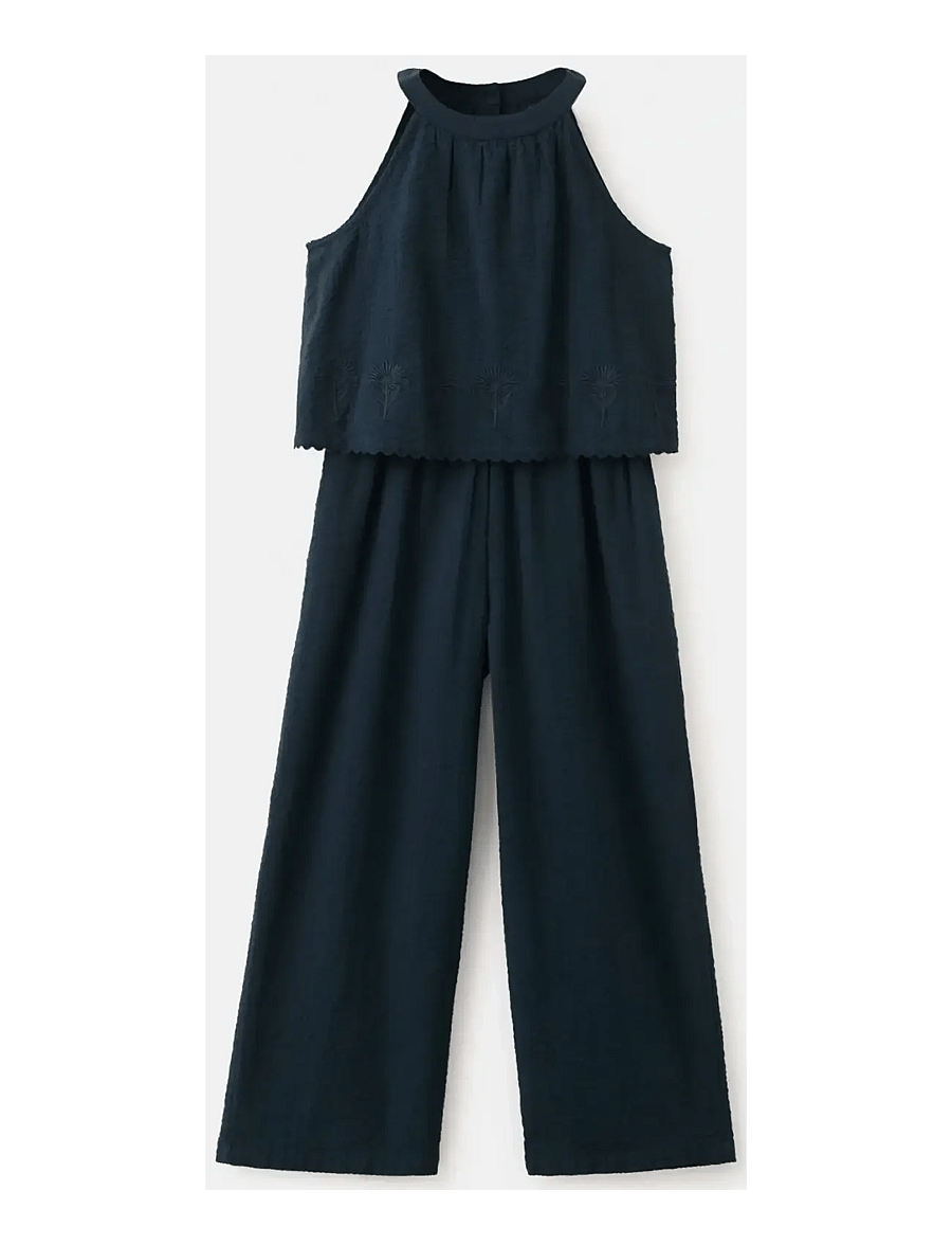 Mango - Halter long jumpsuit - byxdress - navy - 1