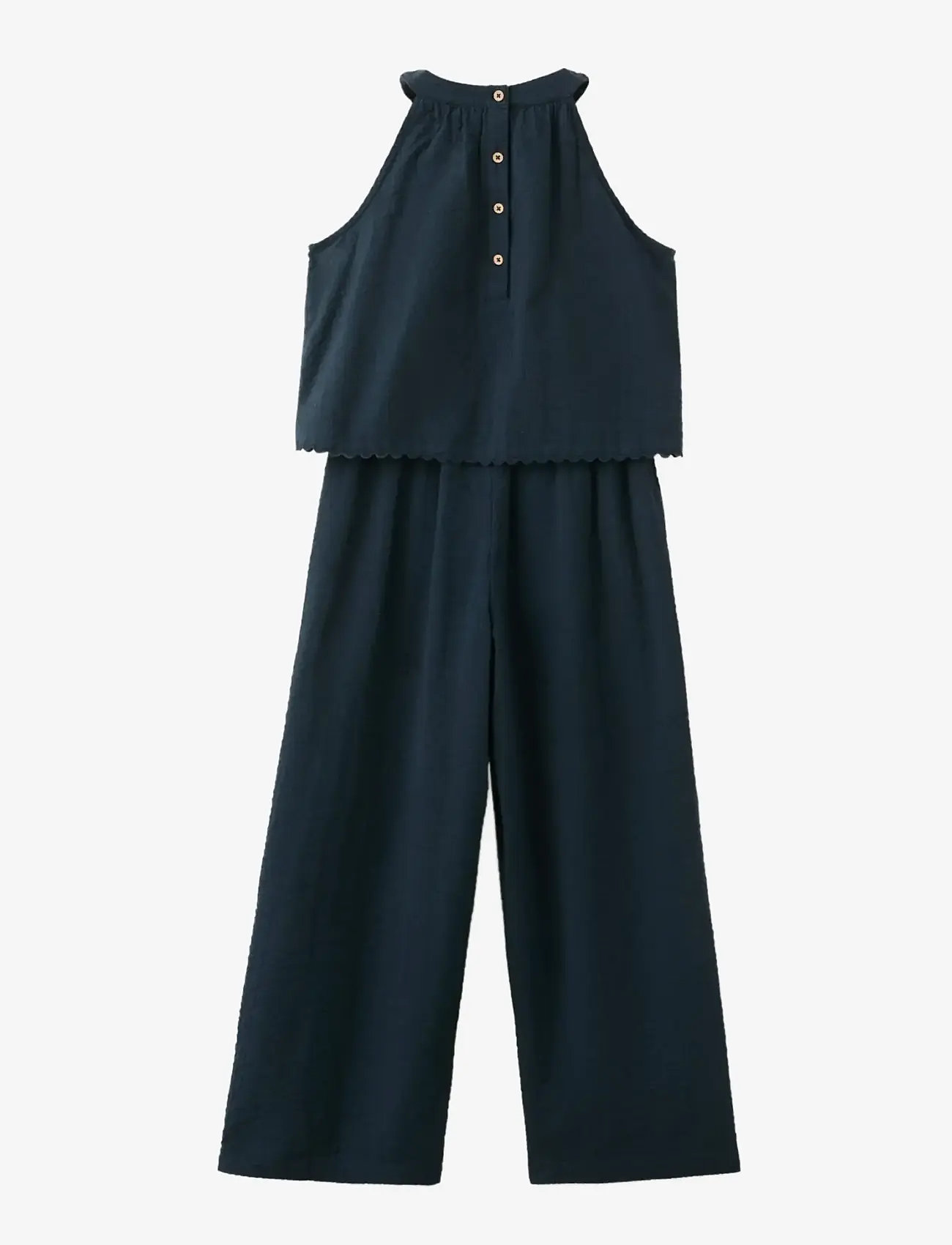 Mango - Halter long jumpsuit - jumpsuits - navy - 2