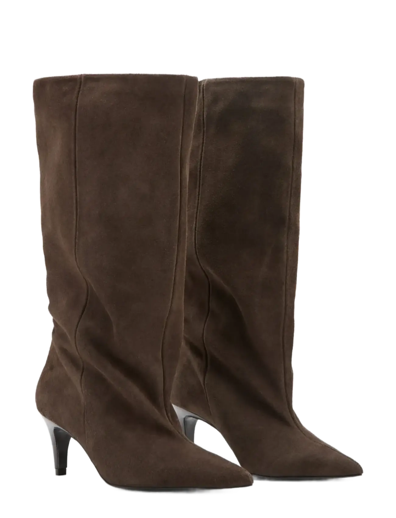Mango - Slouchy suede ankle boot - støvletter - lt pastel brown - 1