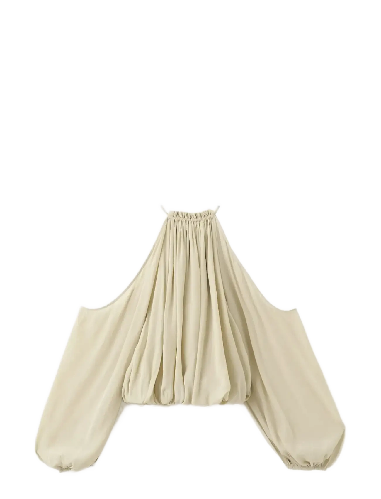Mango Off-the-shoulder lyocell blouse - Bluser - GREEN / green