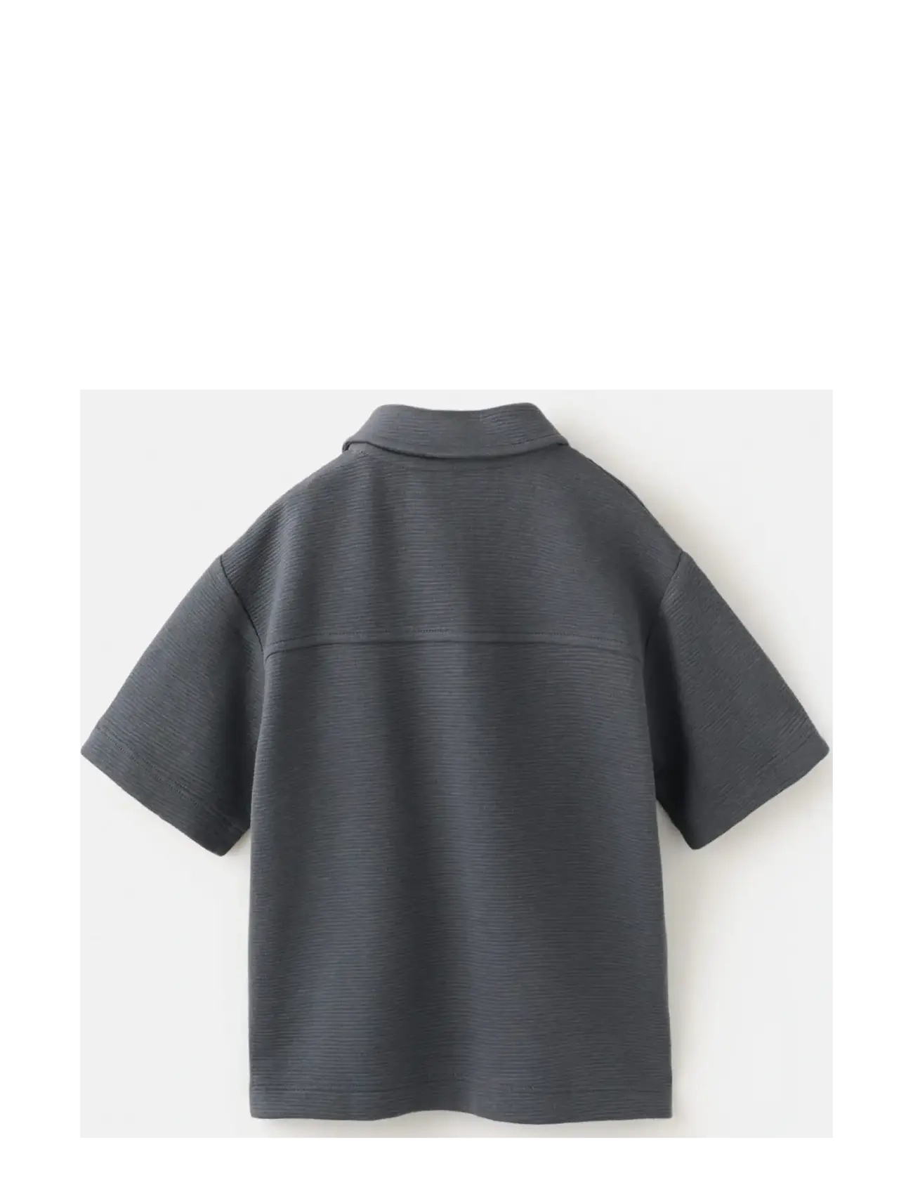 Mango - Chest-pocket cotton pocket polo shirt - poloer - charcoal - 1