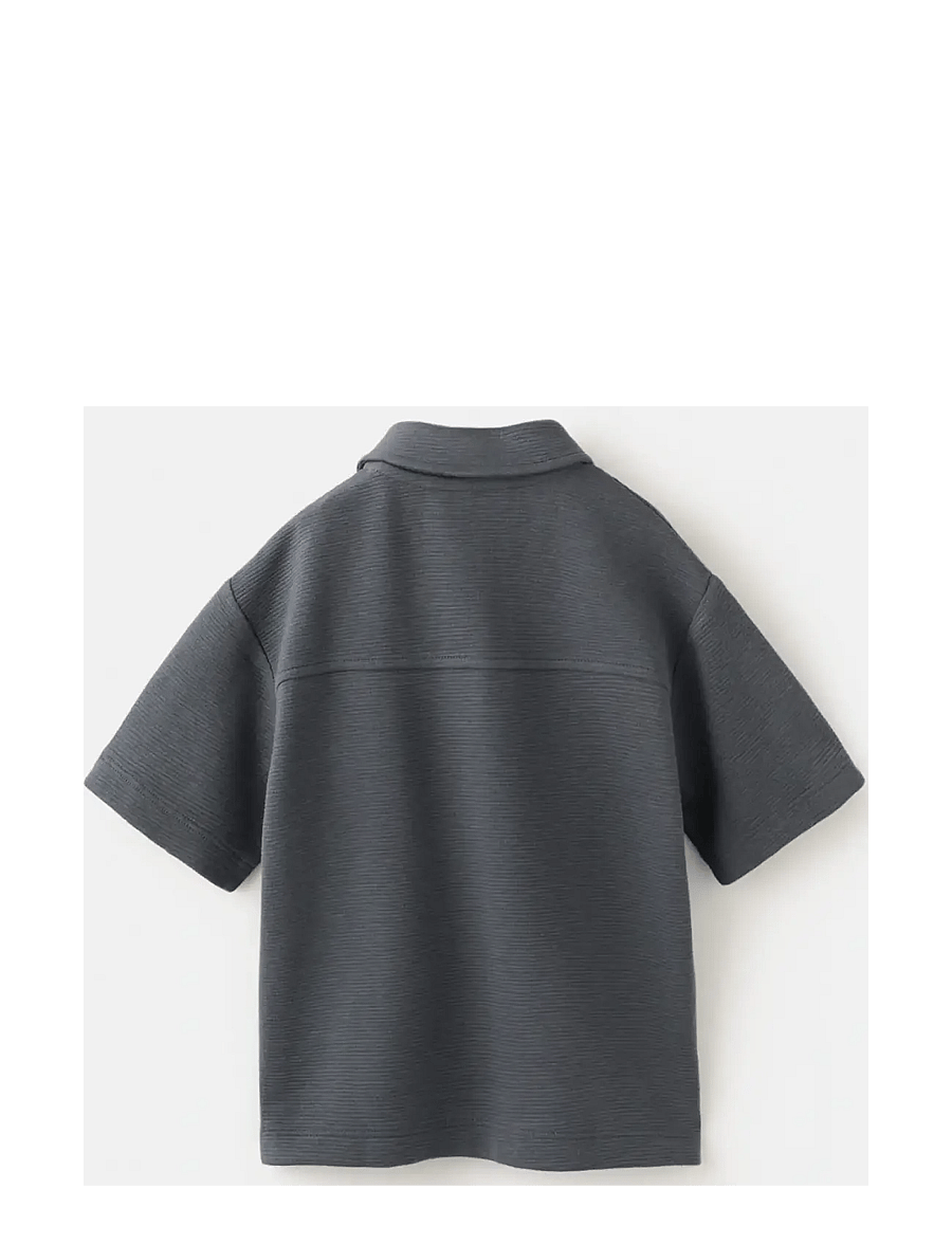 Mango - Chest-pocket cotton pocket polo shirt - kortærmede poloer - charcoal - 1