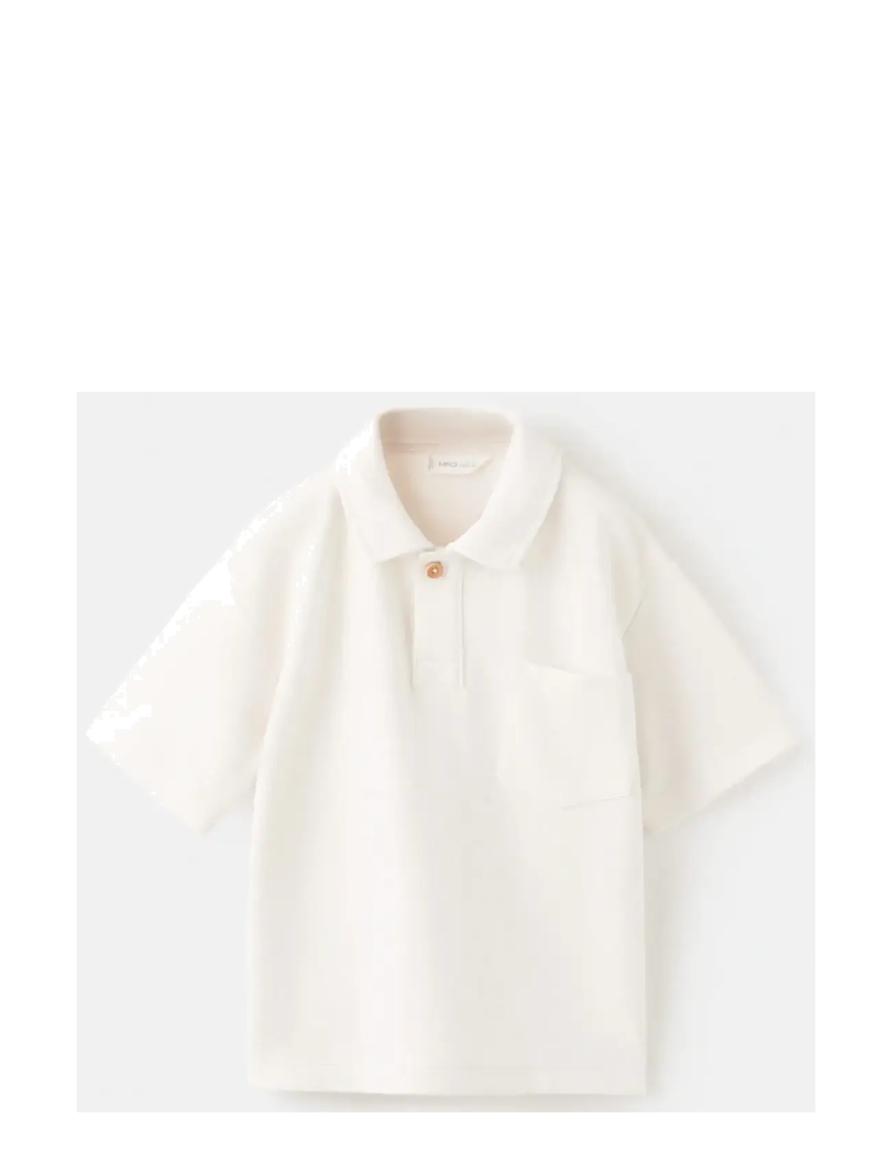 MANGO Chest-Pocket Baumwolle Pocket Polo Shirt Cream - 3-4 - Kinder