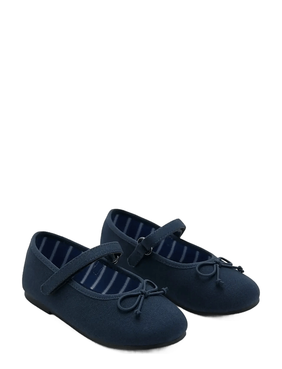 Mango - Ballerinas with strip and bow detail - ballerinaskor & slip-ons - medium blue - 1