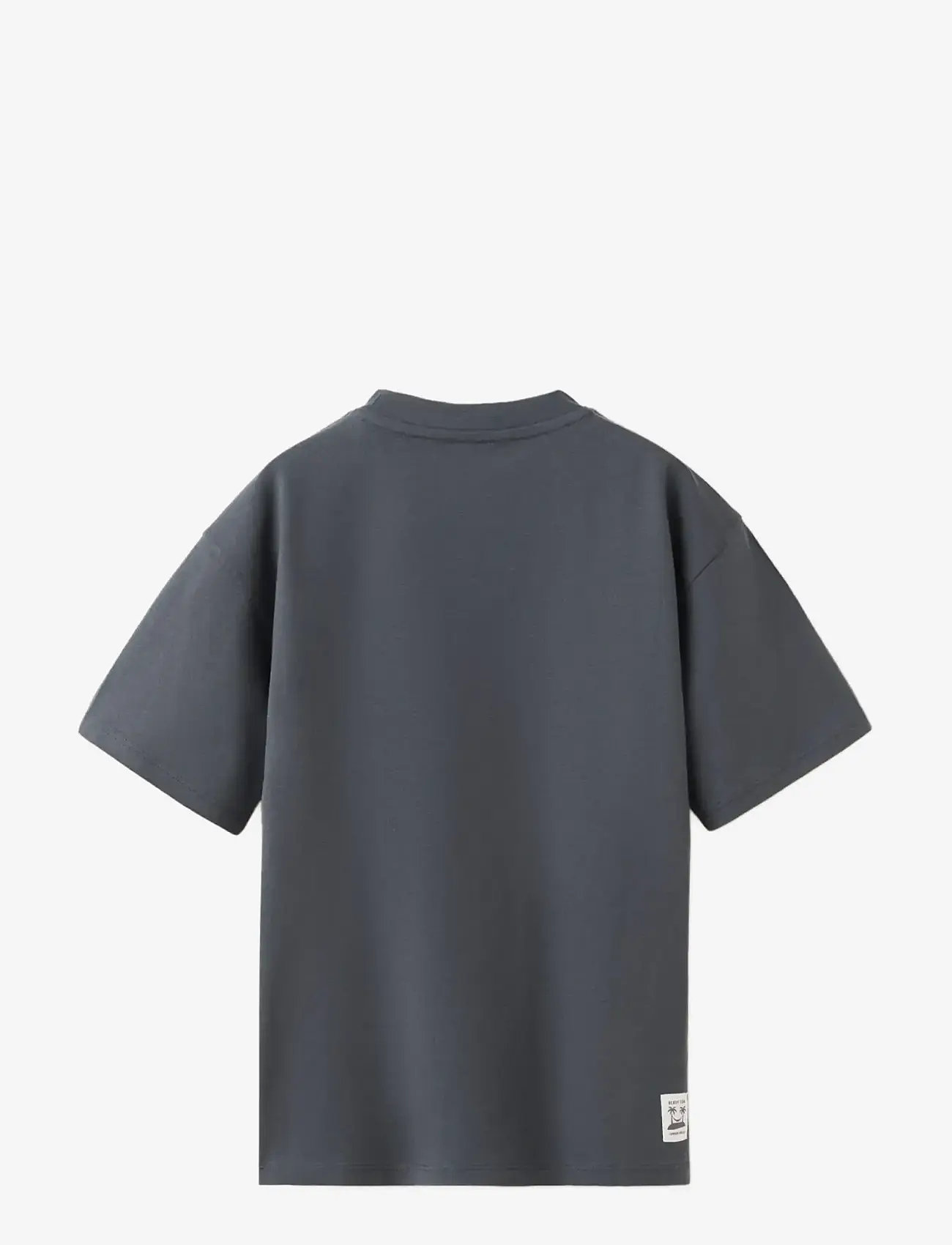 Mango - Printed cotton-blend t-shirt - kortærmede t-shirts - charcoal - 1