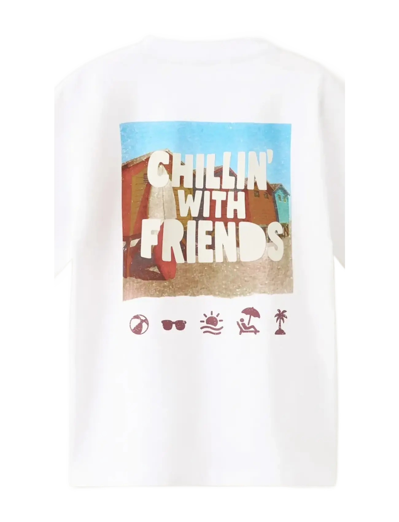 Mango - Printed cotton-blend t-shirt - kortærmede t-shirts - white - 2