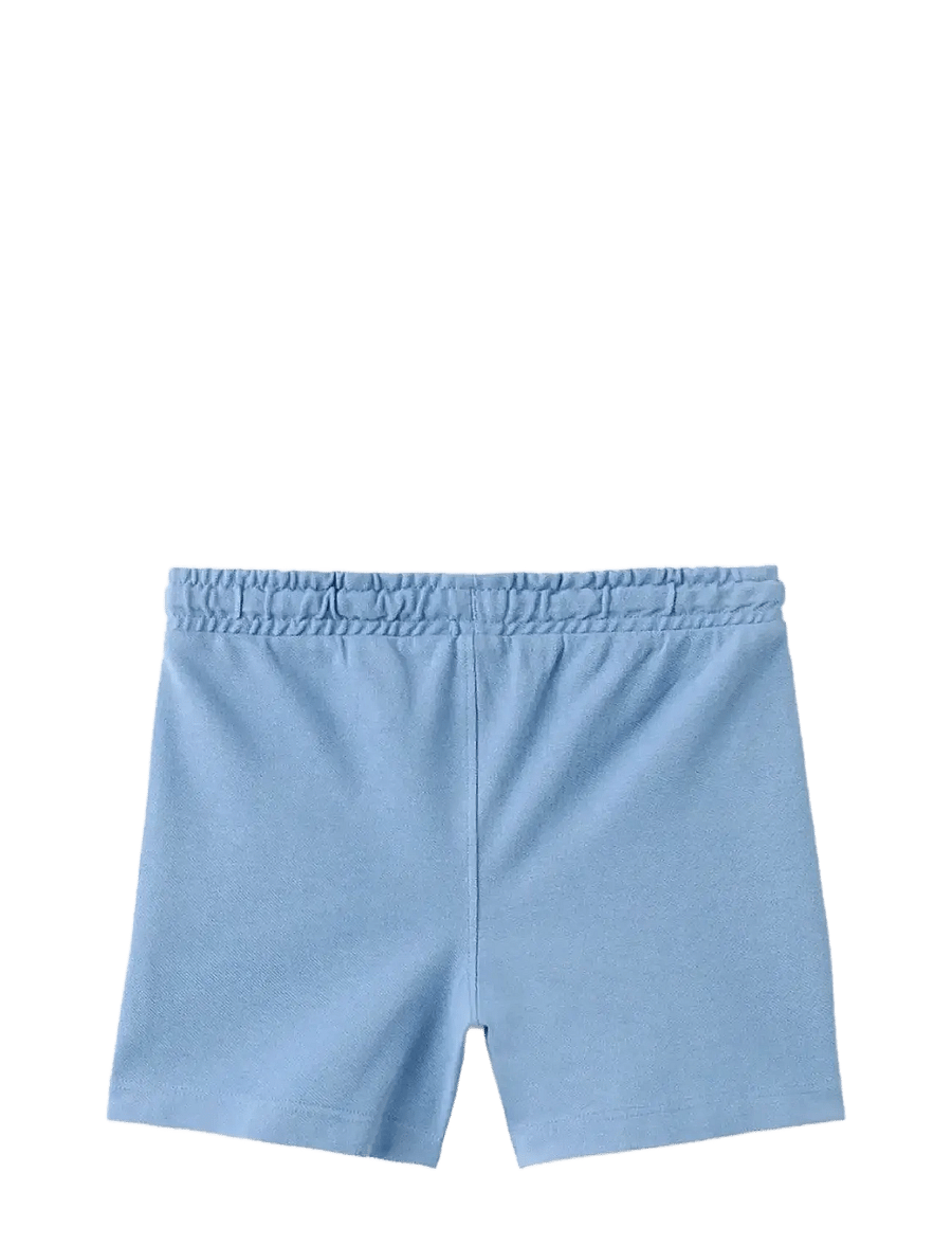 Mango - Cotton shorts with drawstring - mjukisshorts - medium blue - 1