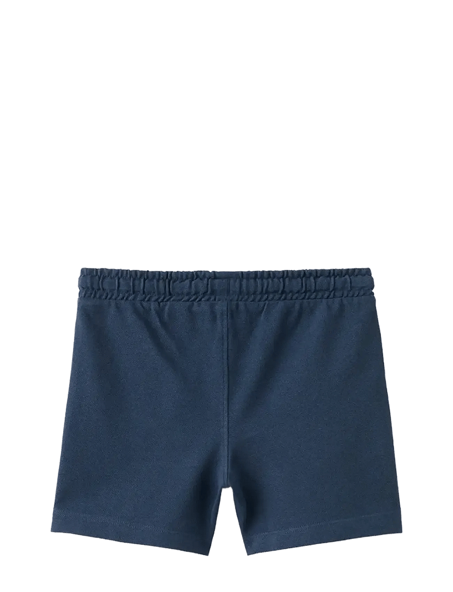 Mango - Cotton shorts with drawstring - mjukisshorts - navy - 1