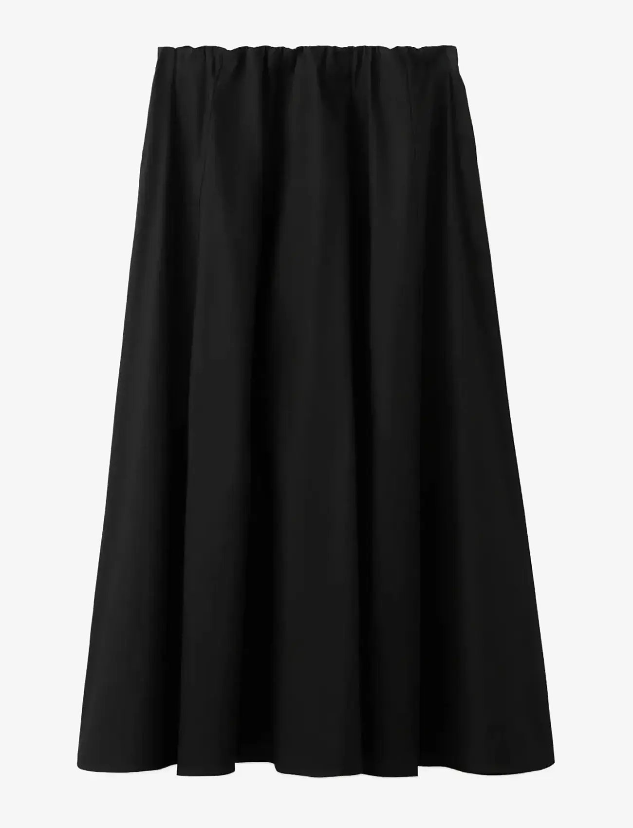 Mango - Flared cotton skirt - maxi nederdele - black - 1