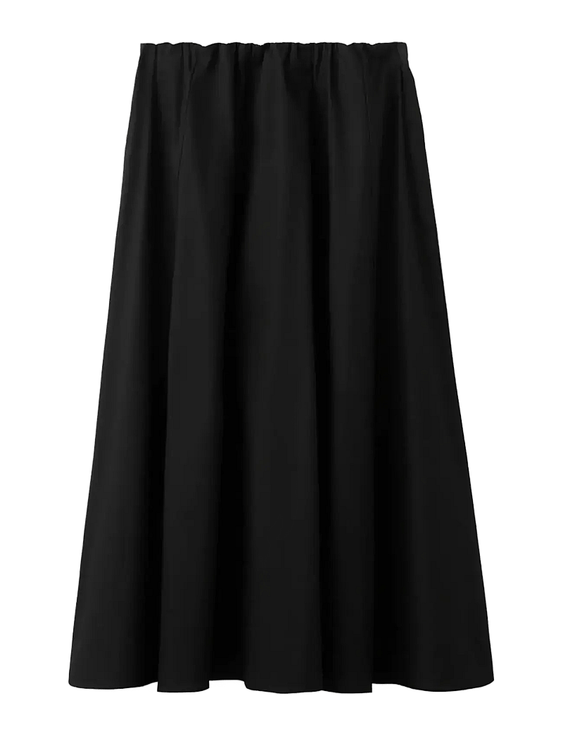 Mango - Flared cotton skirt - maxi nederdele - black - 1