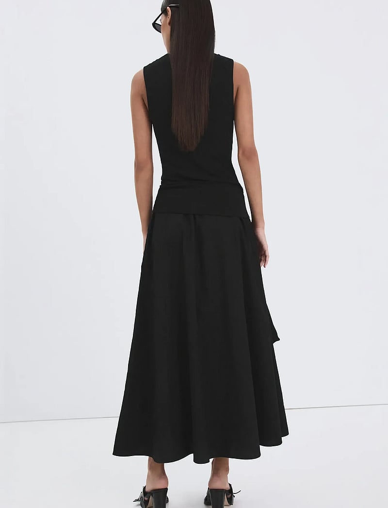 Mango - Flared cotton skirt - maxi nederdele - black - 2