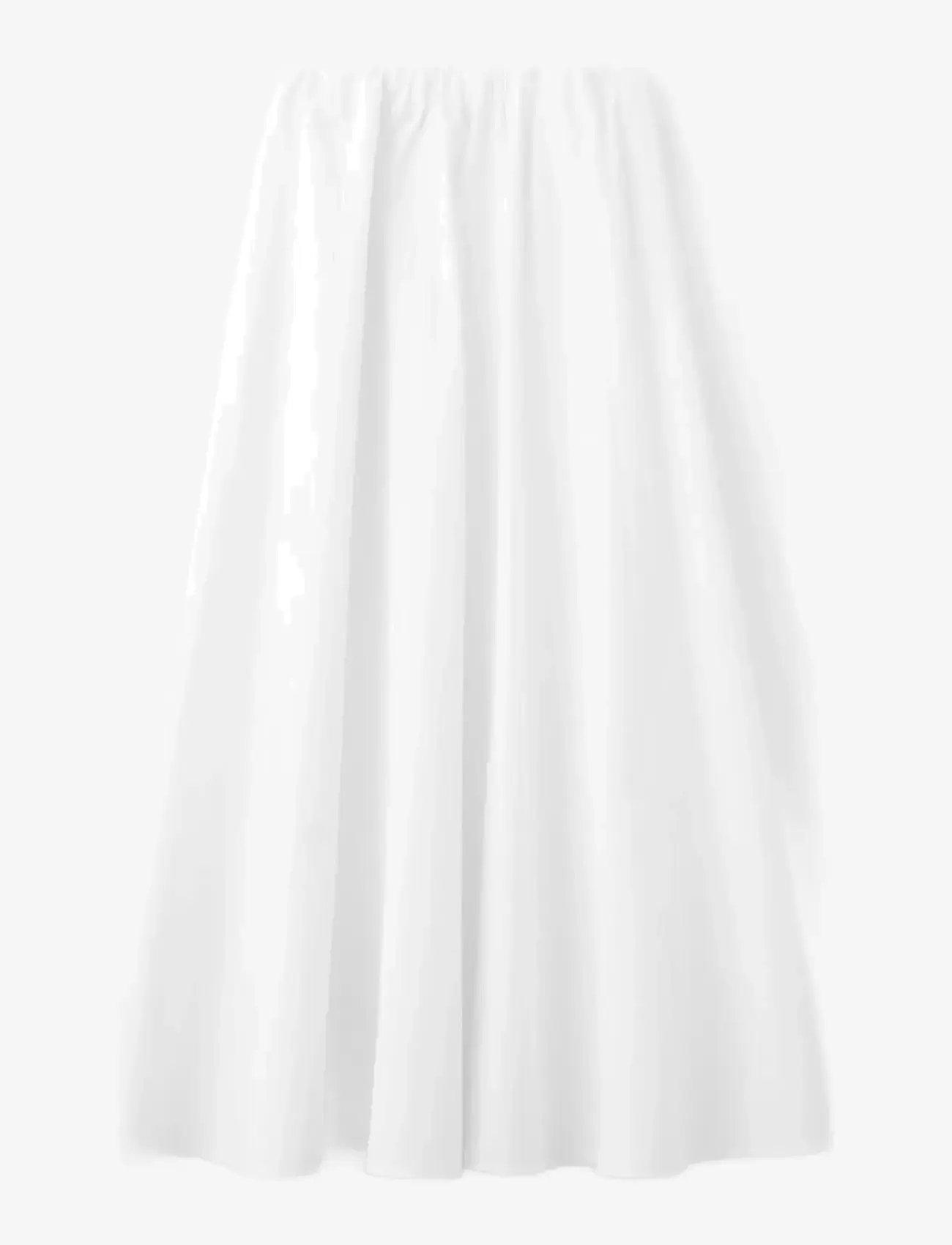 Mango - Flared cotton skirt - maxi nederdele - white - 1