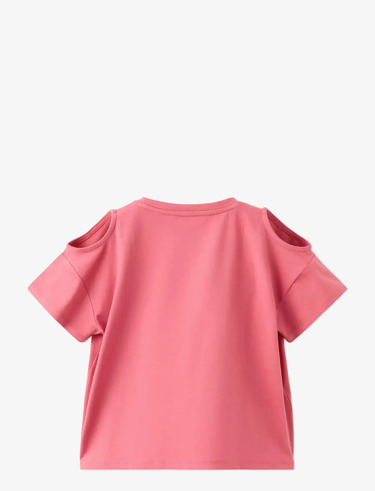 Mango - Off-the-shoulder cotton T-shirt - kortærmede t-shirts - medium red - 1
