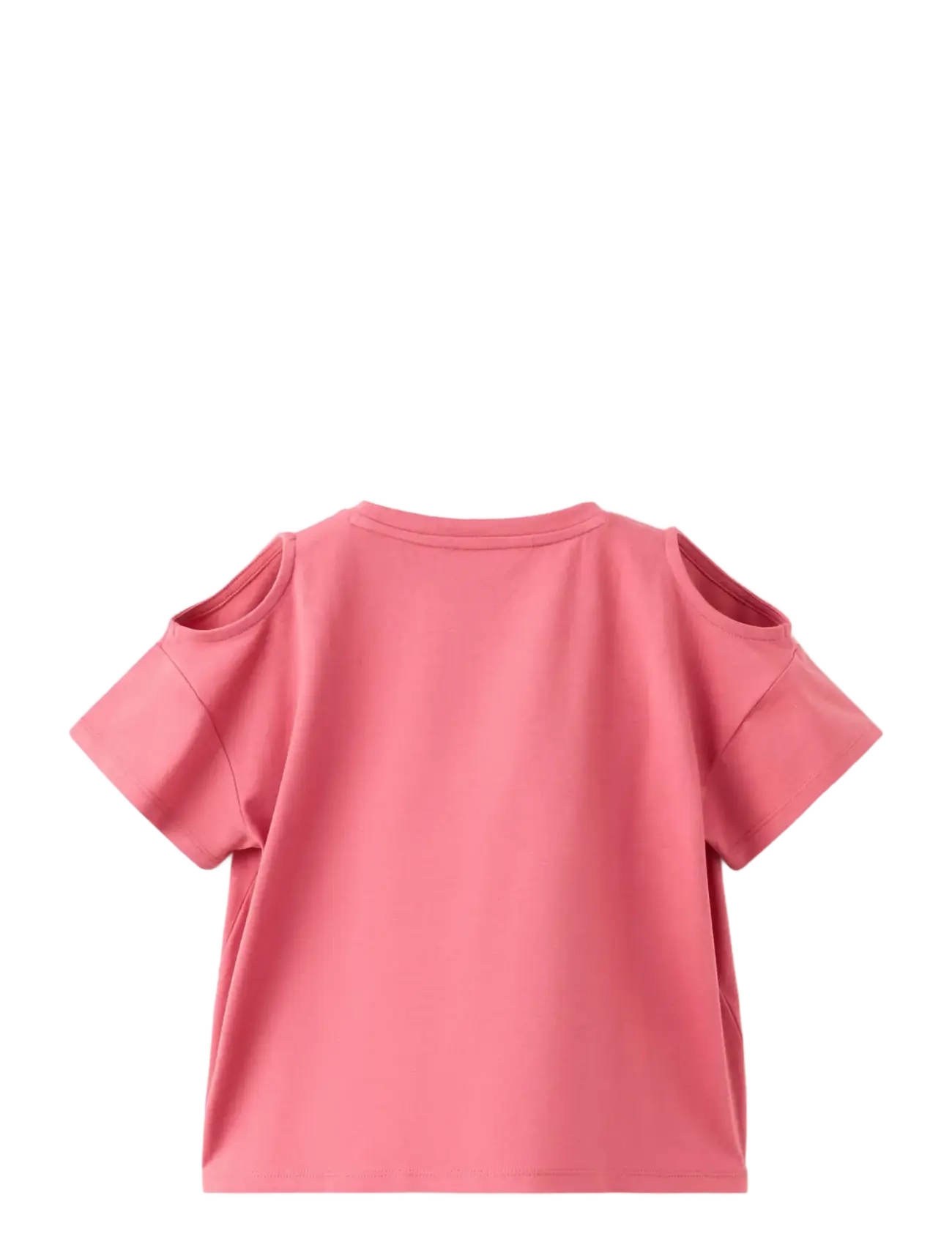Mango - Off-the-shoulder cotton T-shirt - kortermede t-skjorter - medium red - 1