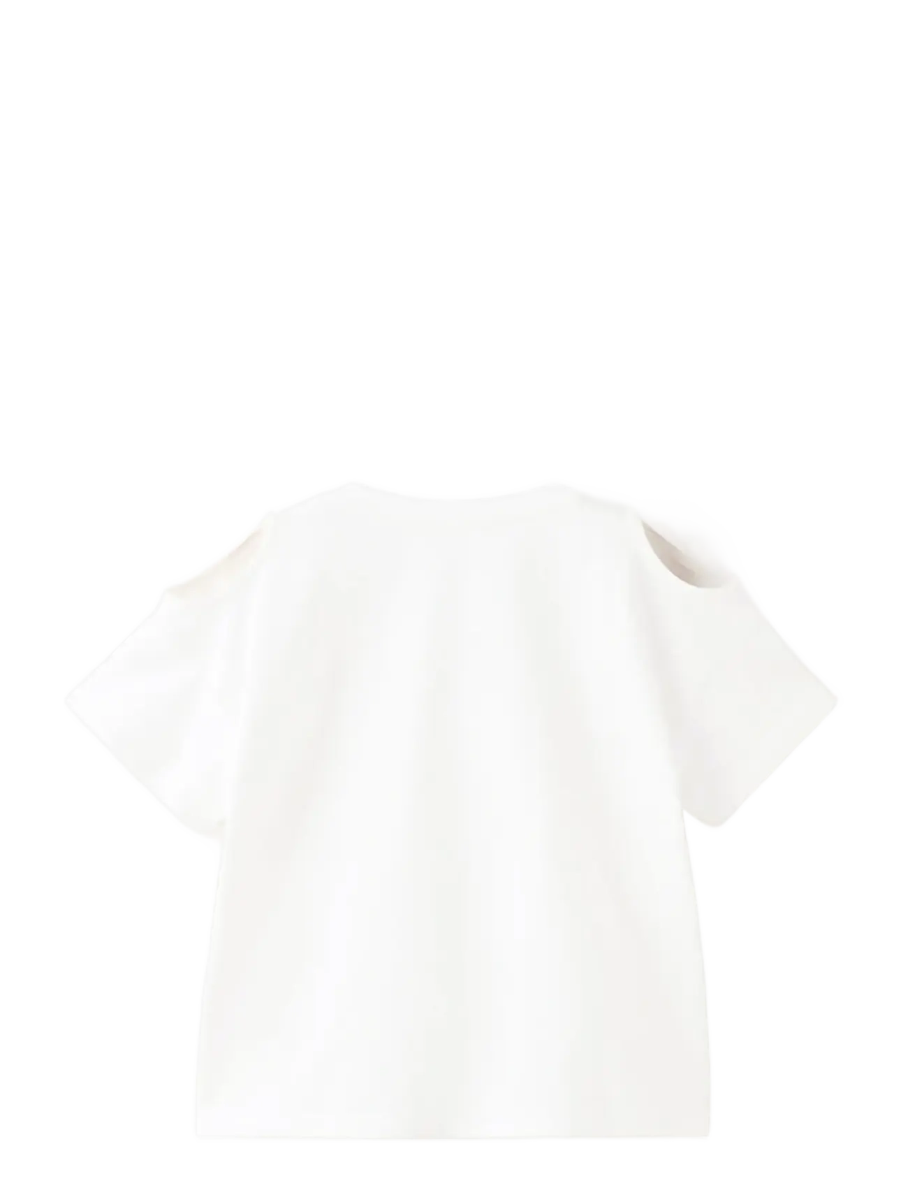 Mango - Off-the-shoulder cotton T-shirt - kortærmede t-shirts - natural white - 1