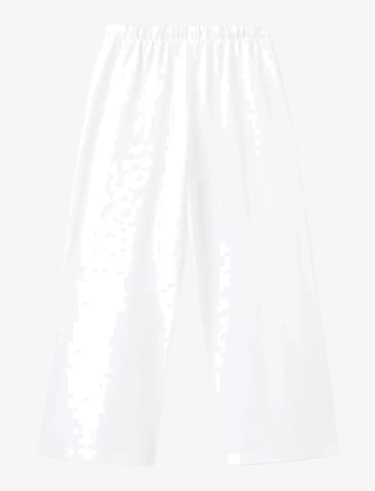 Mango - Drawstring cotton trousers - byxor - natural white - 1