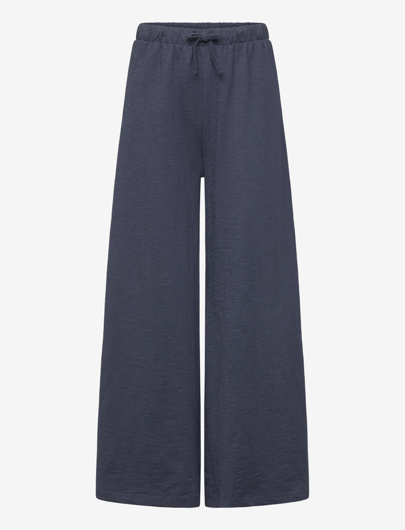 Mango - Drawstring cotton trousers - bukser - navy - 0