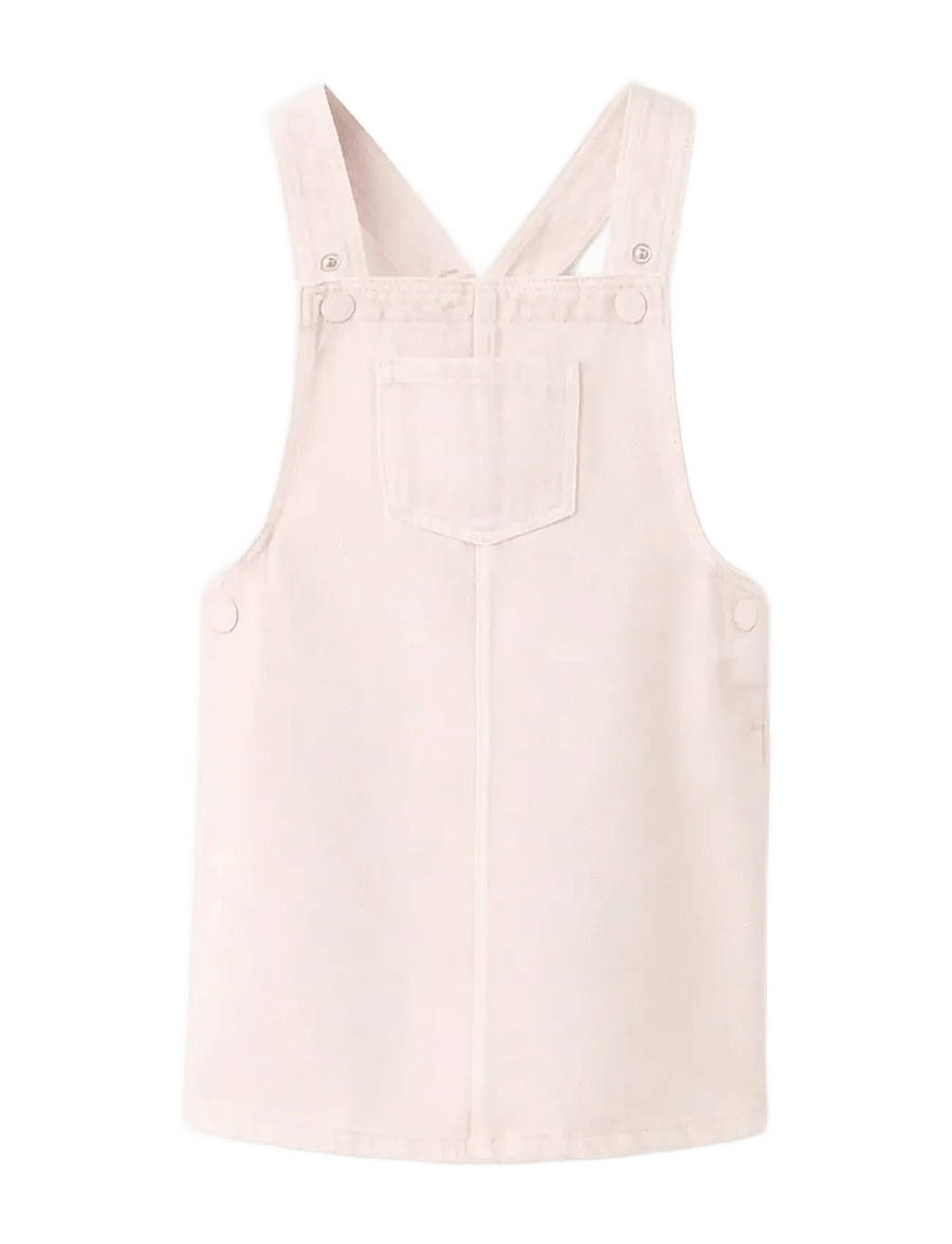 Mango - Short denim pinafore - overallkjoler - pink - 0