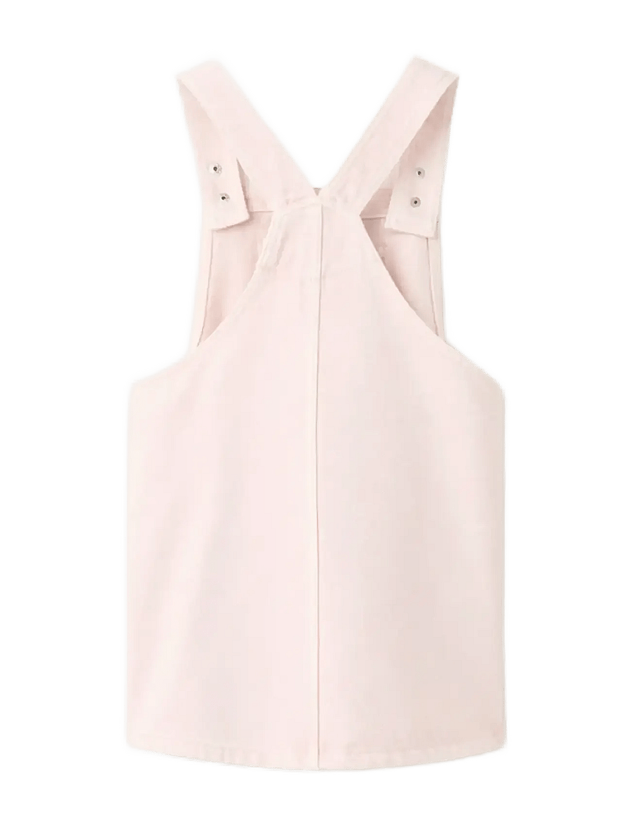 Mango - Short denim pinafore - overallkjoler - pink - 1