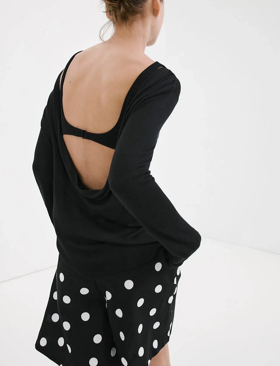 Mango - Lyocell polka dot shorts - bermuda-shortsit - black - 2