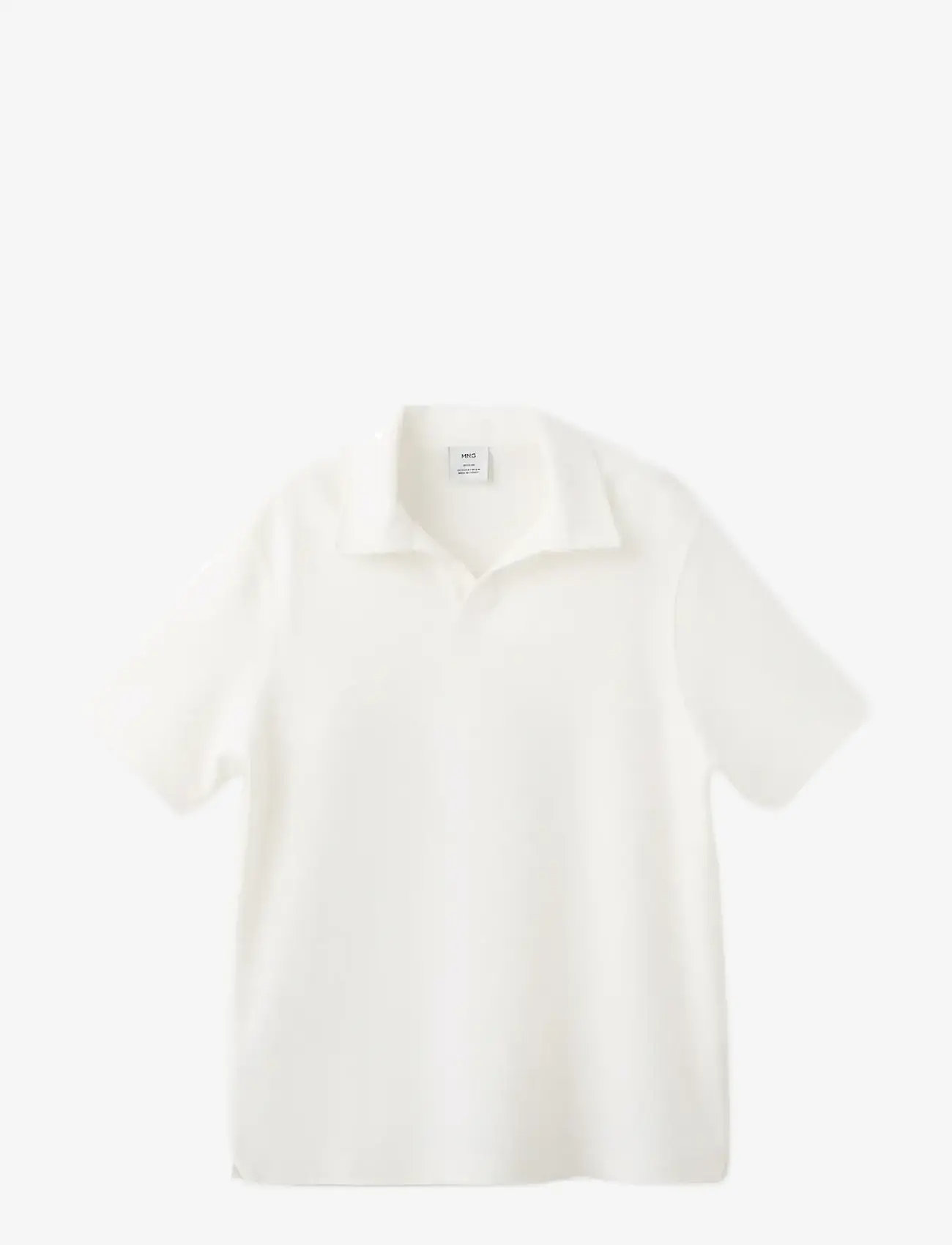 Mango - Regular-fit textured polo shirt - madalaimad hinnad - white - 1