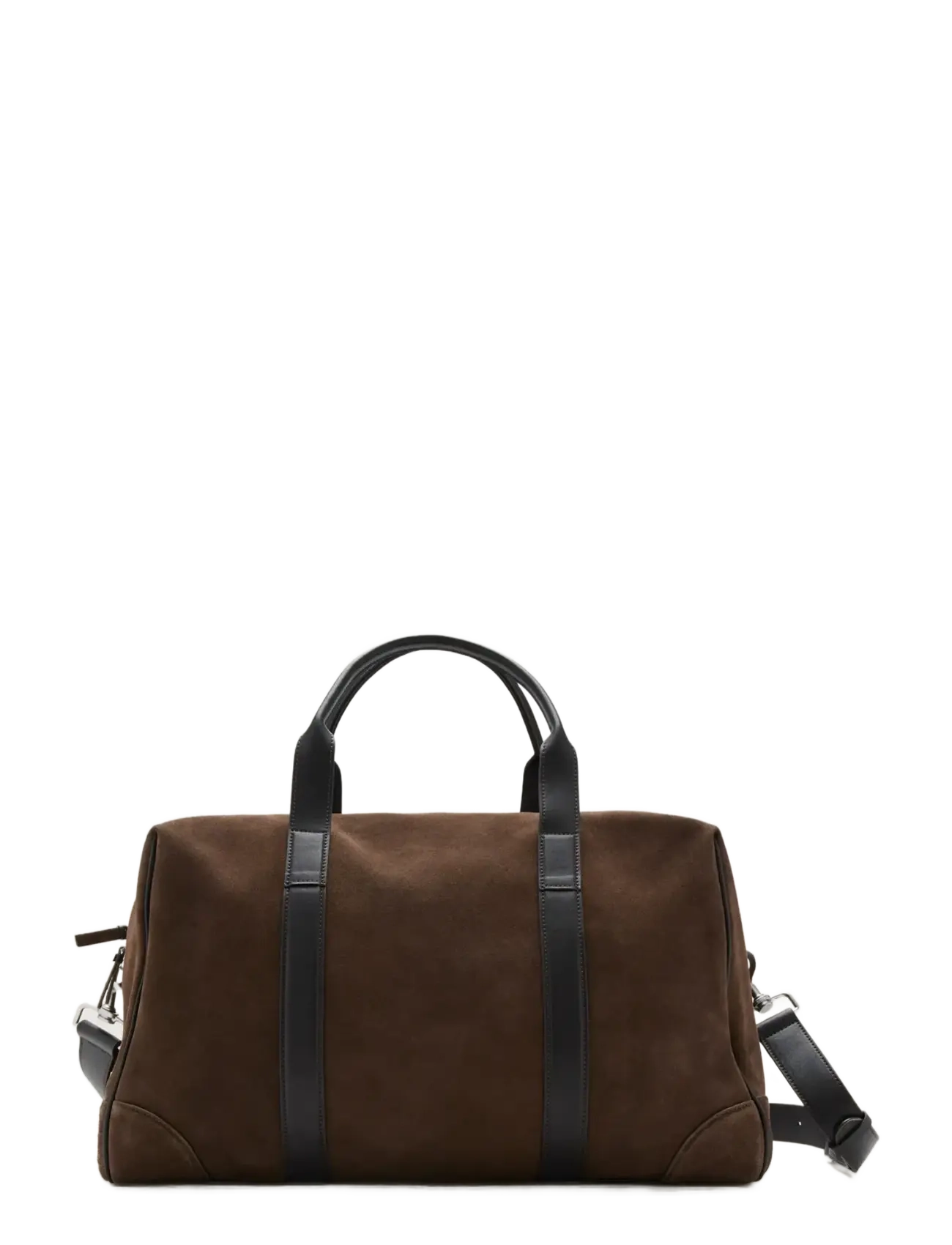Mango Leather Bowling Bag, One Size, Brown, Weekend Bags > Duffel Bags, Herre
