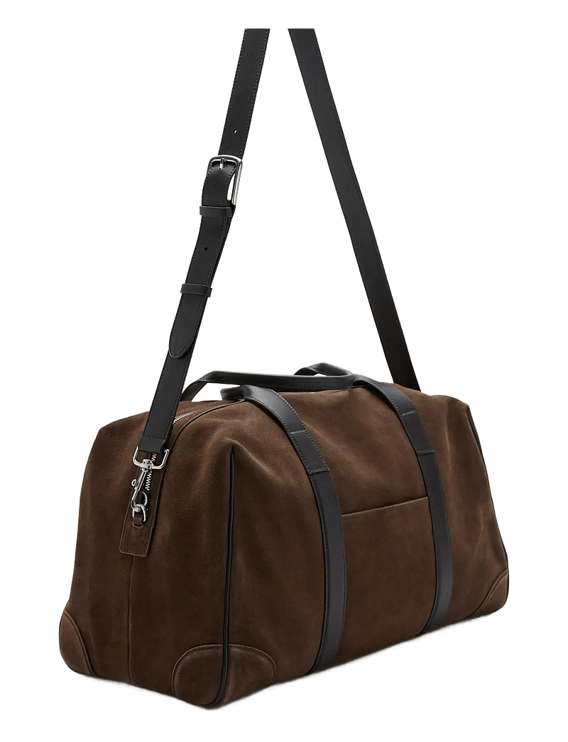 Mango - Leather bowling bag - duffelbager - brown - 1