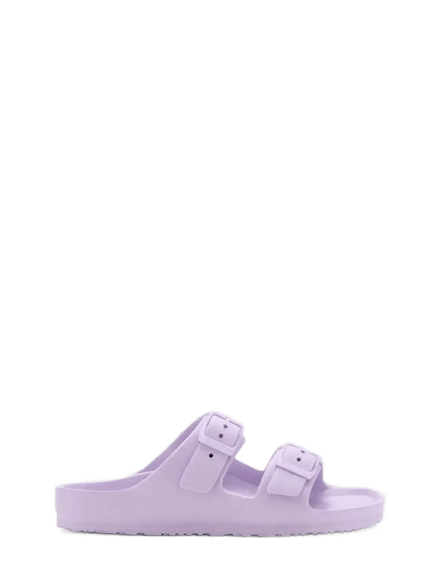 Mango - Rubberised buckle sandals - sandaler - lt-pastel purple - 0