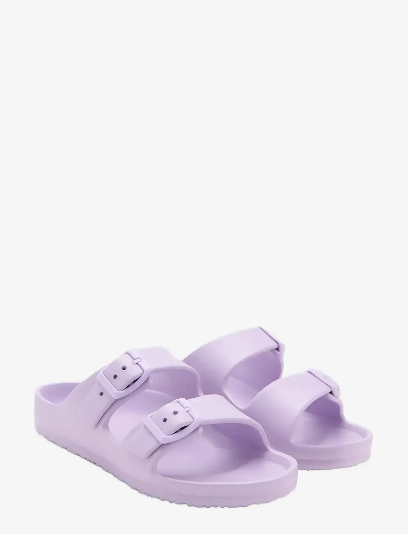 Mango - Rubberised buckle sandals - sandaler - lt-pastel purple - 1