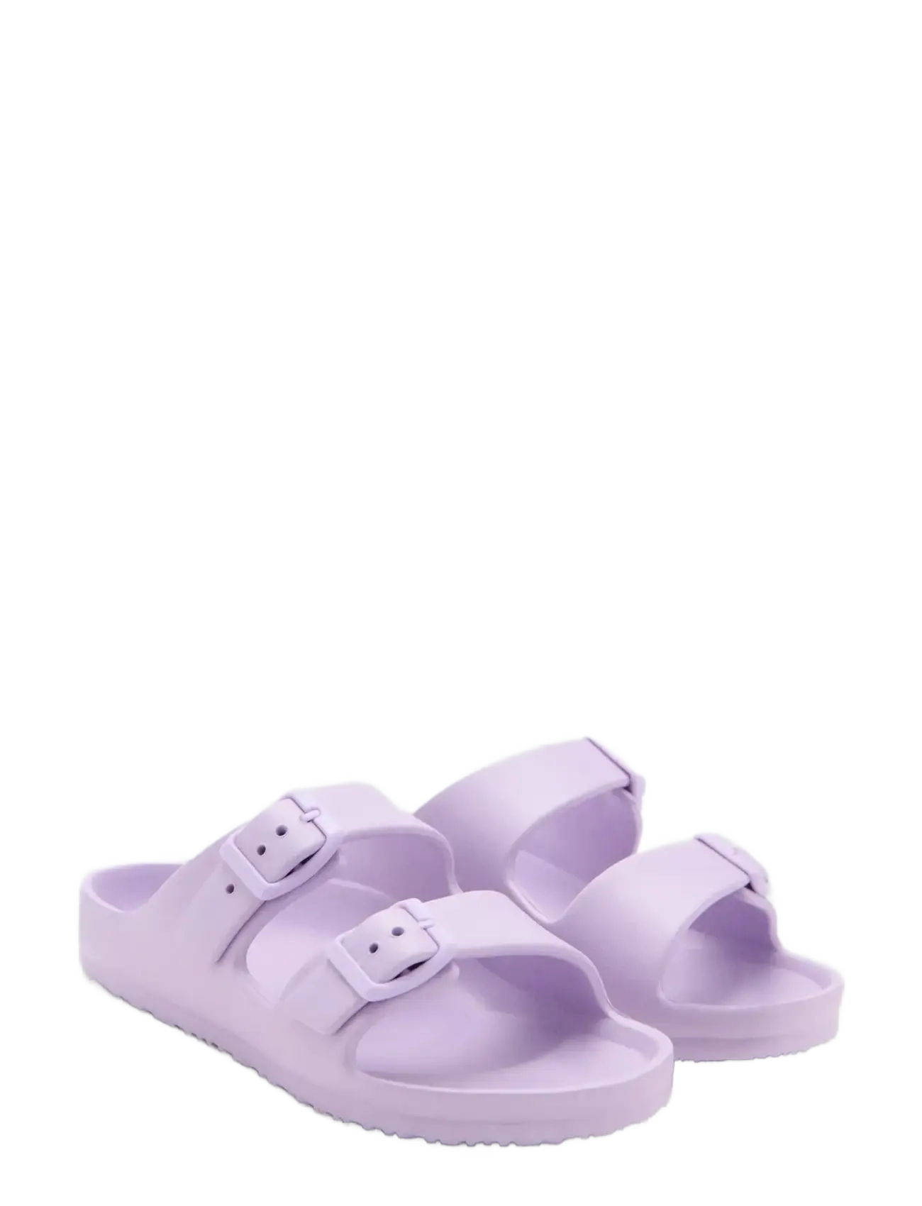Mango - Rubberised buckle sandals - sandaler - lt-pastel purple - 1