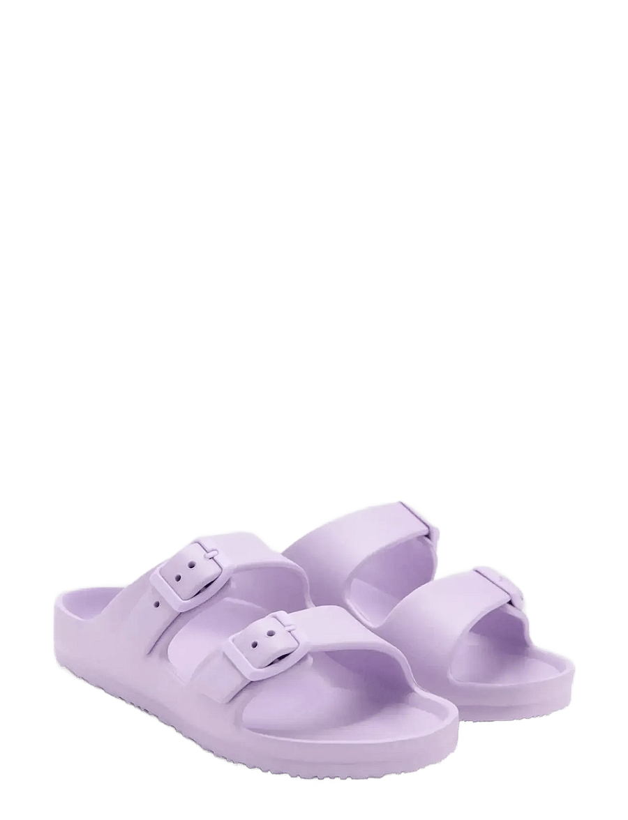 Mango - Rubberised buckle sandals - sandaler - lt-pastel purple - 1