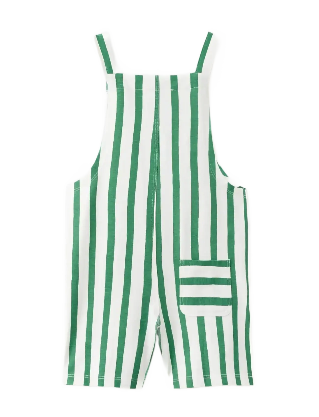 Mango - Striped dungarees with print detail - byxdress - green - 1