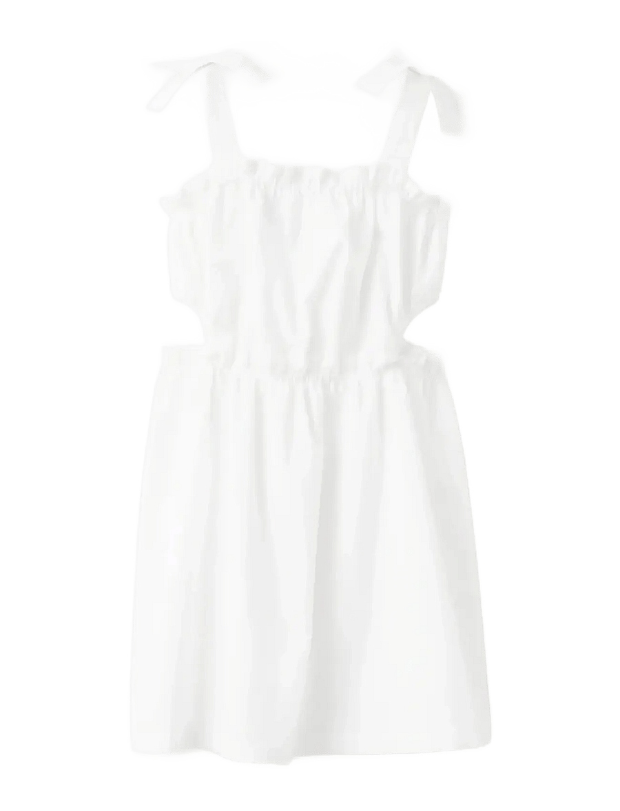 Mango - Cotton cut-out dress - hihattomat arkimekot - white - 0