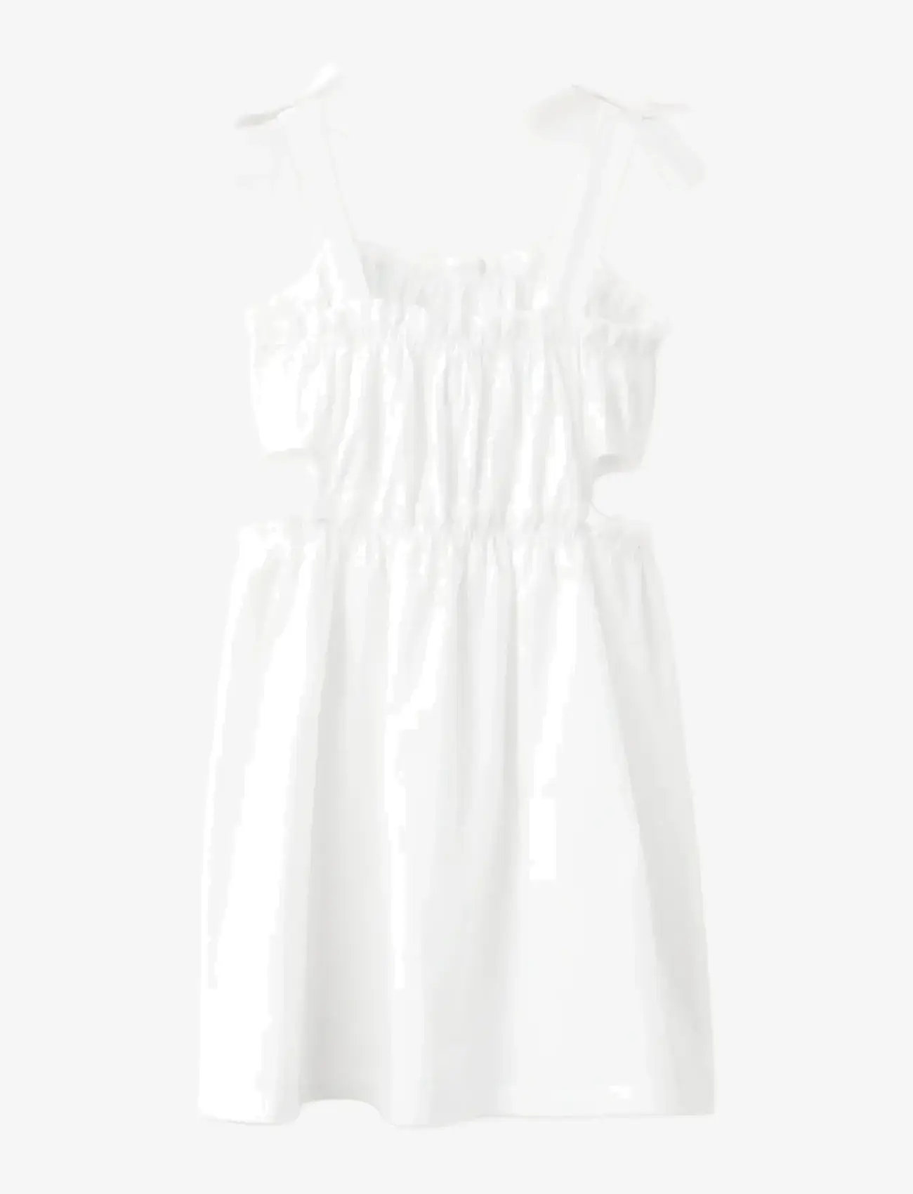 Mango - Cotton cut-out dress - Ærmeløse hverdagskjoler - white - 1