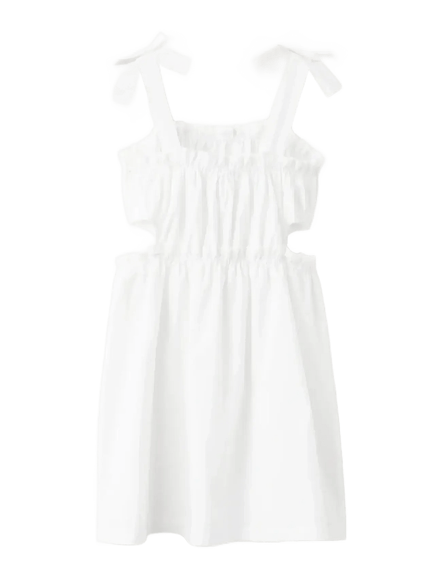 Mango - Cotton cut-out dress - hihattomat arkimekot - white - 1