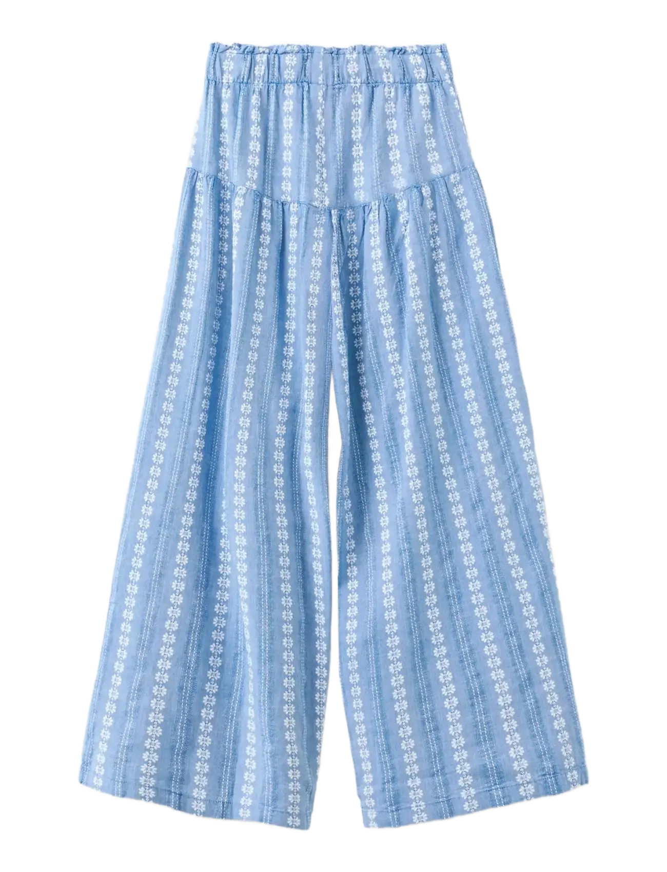 Mango - Printed culotte trousers - suvised sooduspakkumised - medium blue - 1
