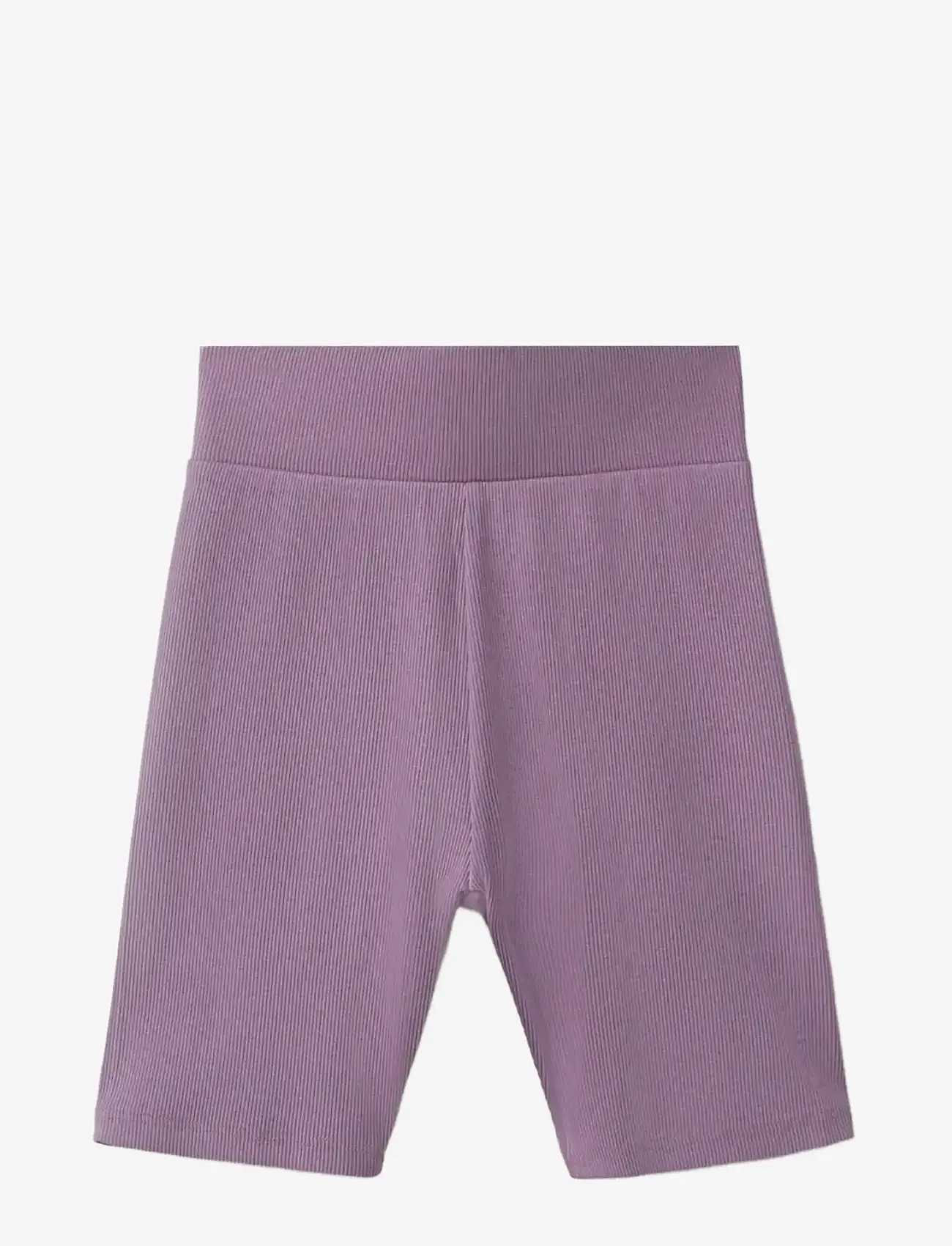 Mango - Ribbed leggings - cykelshorts - medium purple - 0