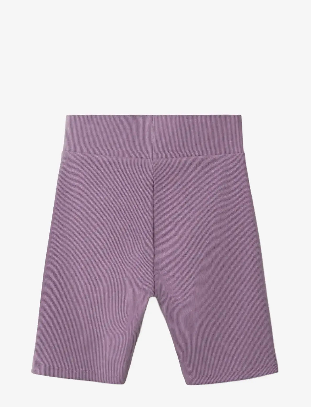 Mango - Ribbed leggings - cykelshorts - medium purple - 1