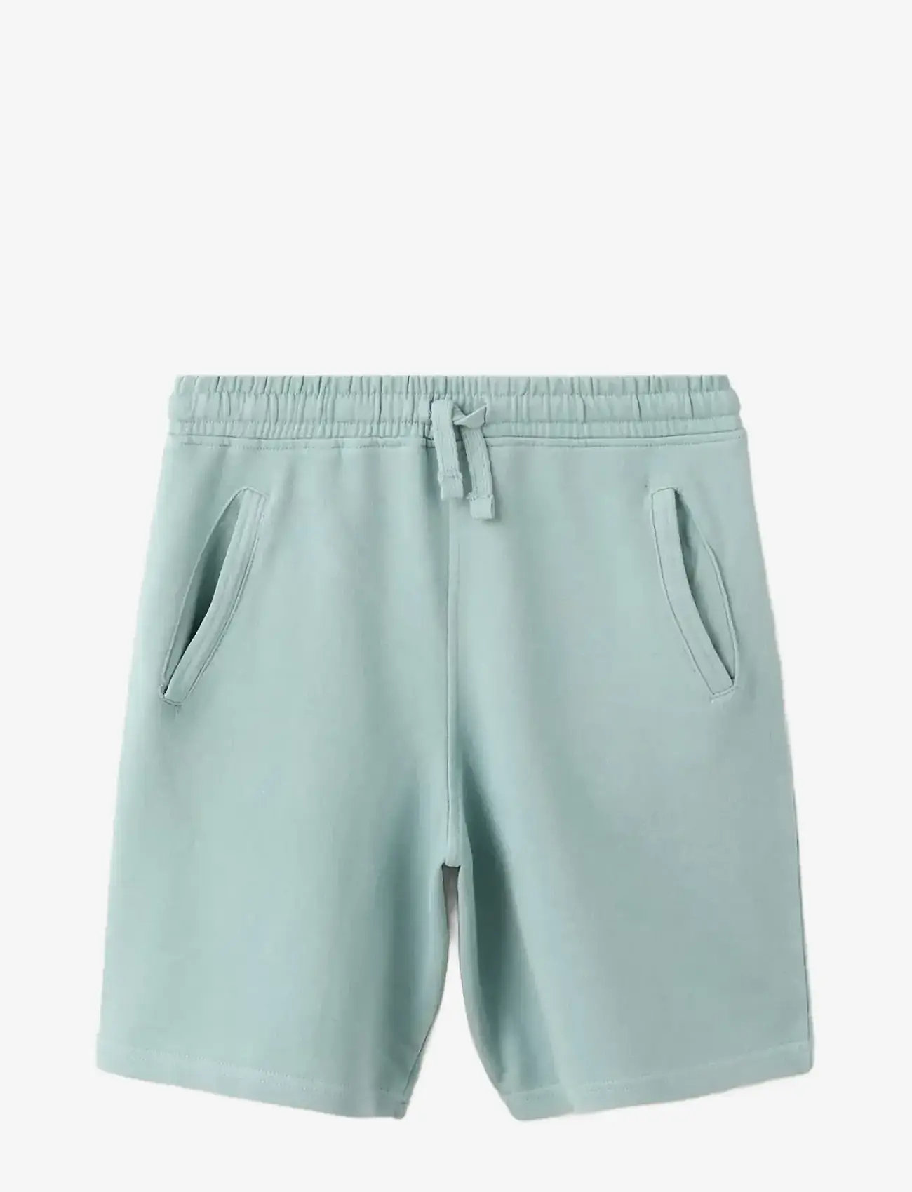 Mango - Cotton Bermuda shorts - sweat shorts - turquoise - aqua - 0