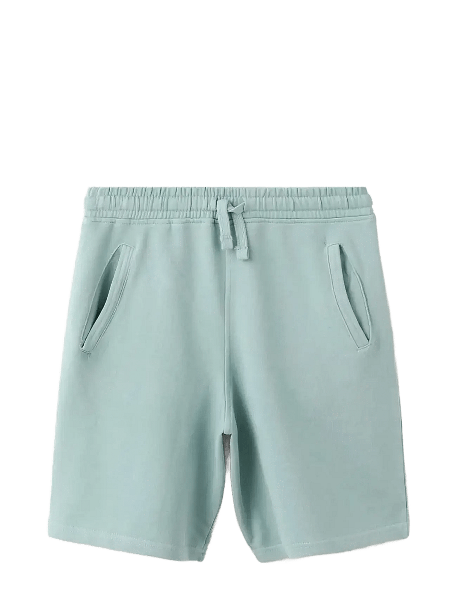 Mango - Cotton Bermuda shorts - sweatshorts - turquoise - aqua - 0