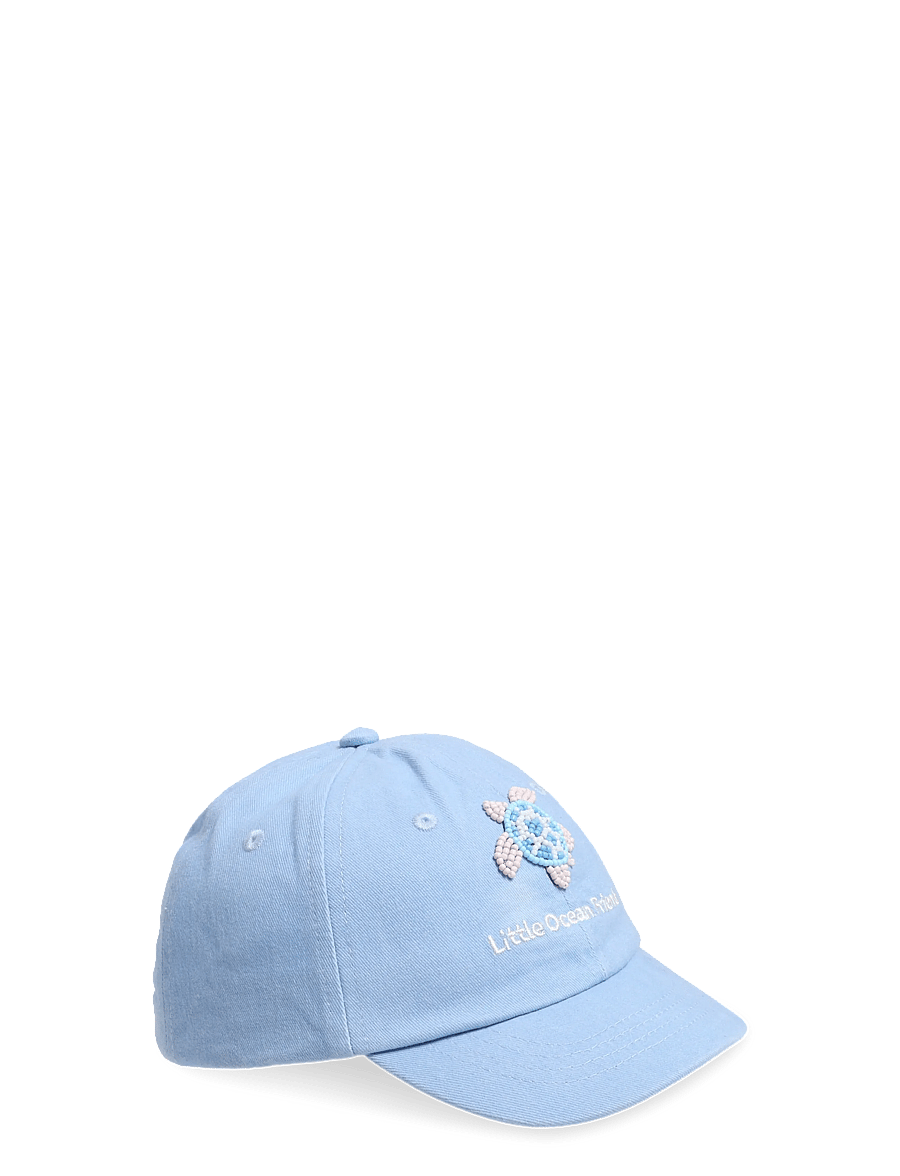 Mango - Beaded turtle hat - kasketter & caps - lt-pastel blue - 0