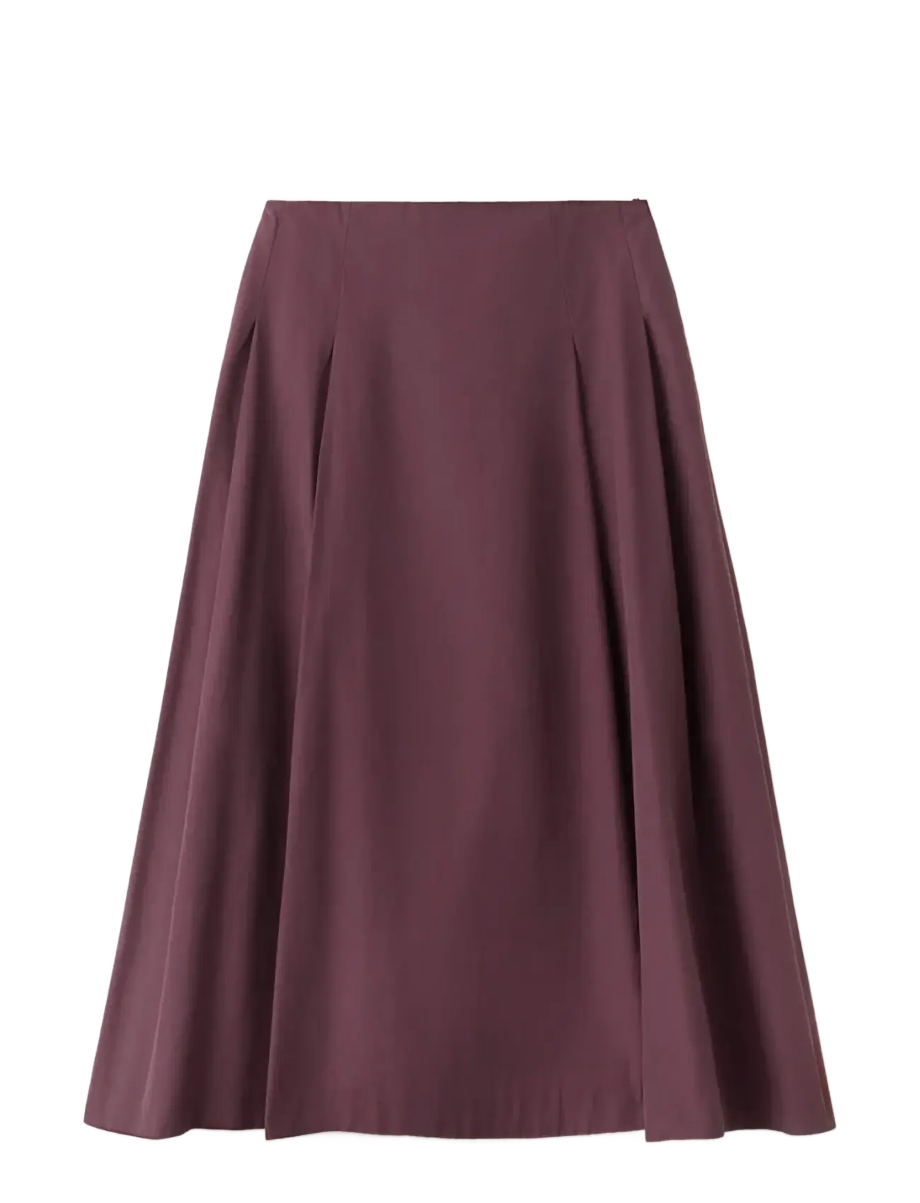 MANGO Flared Midi-Rock Burgundy - 34 - Damen