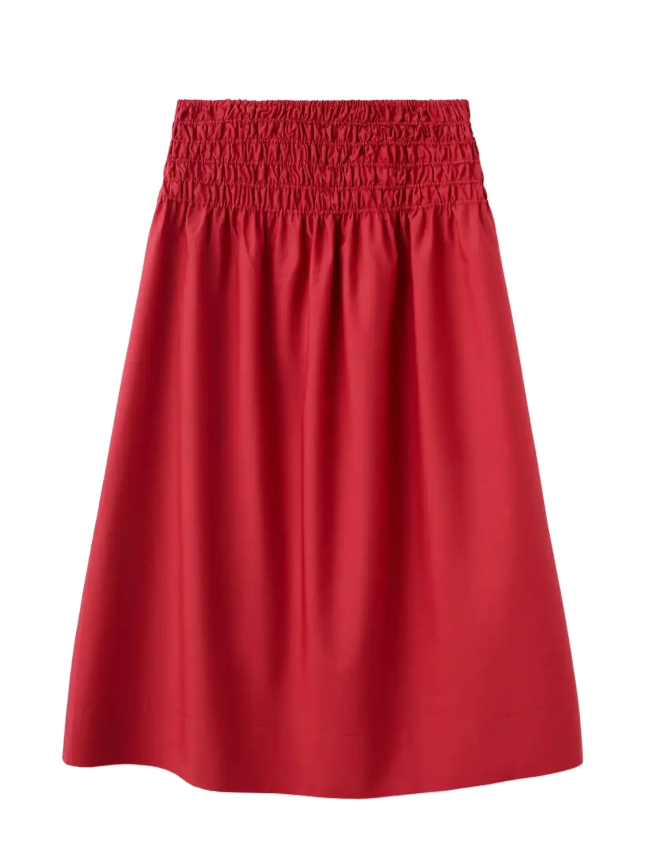 Mango Lyocell skirt with ruched waist - Tøj - RED / red