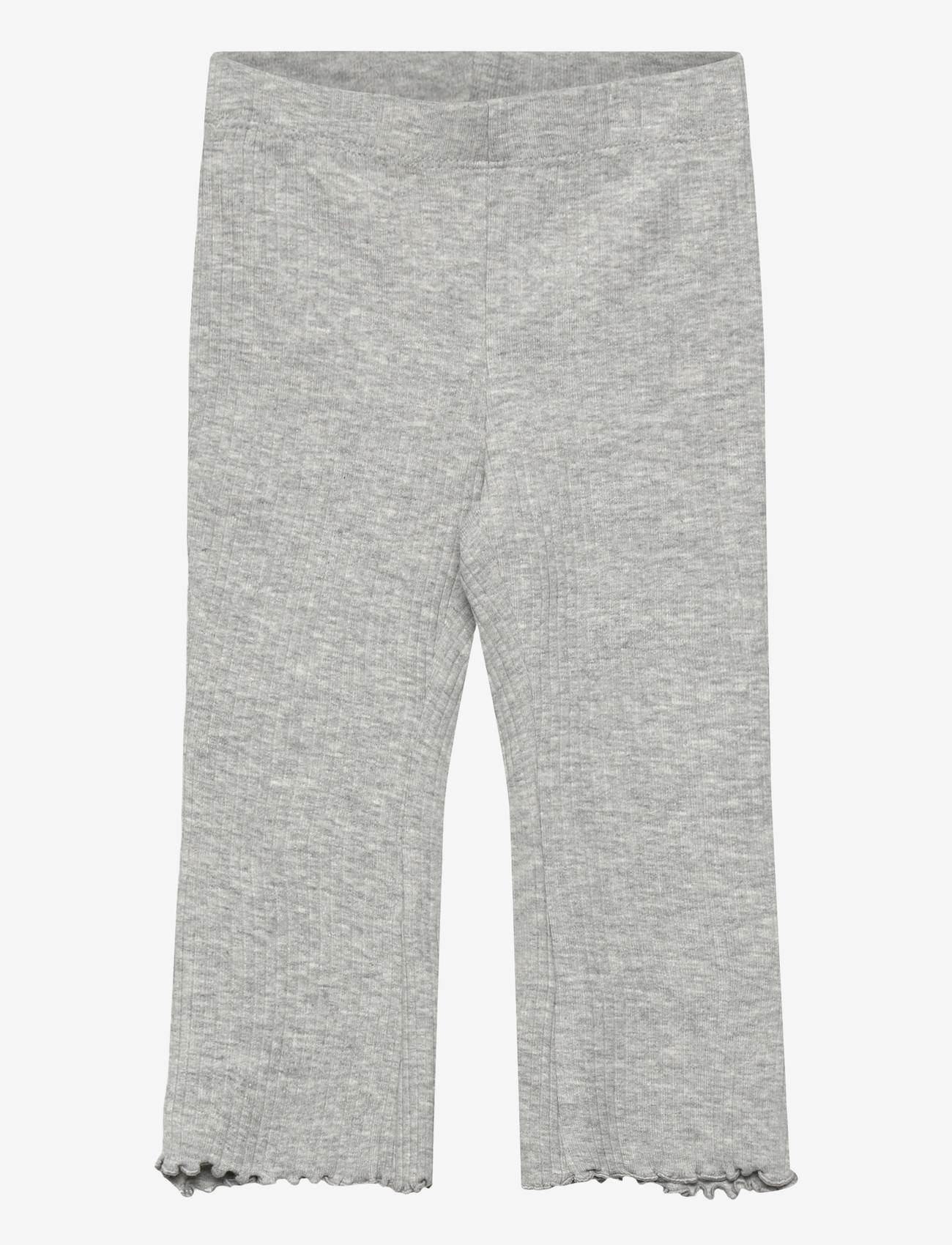 Mango - Ribbed flared leggings - leggings - medium grey - 0