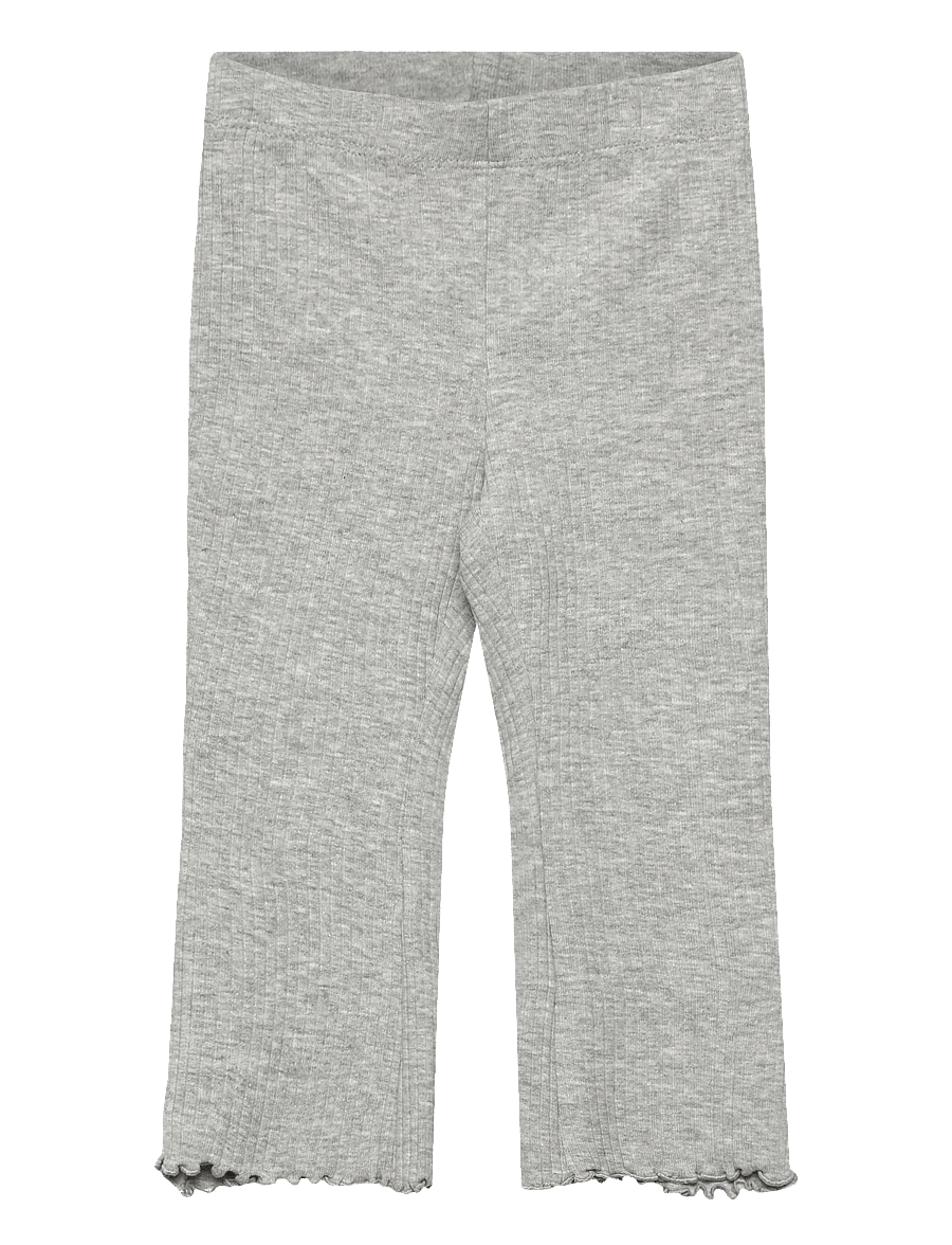 Mango - Ribbed flared leggings - leggings - medium grey - 0