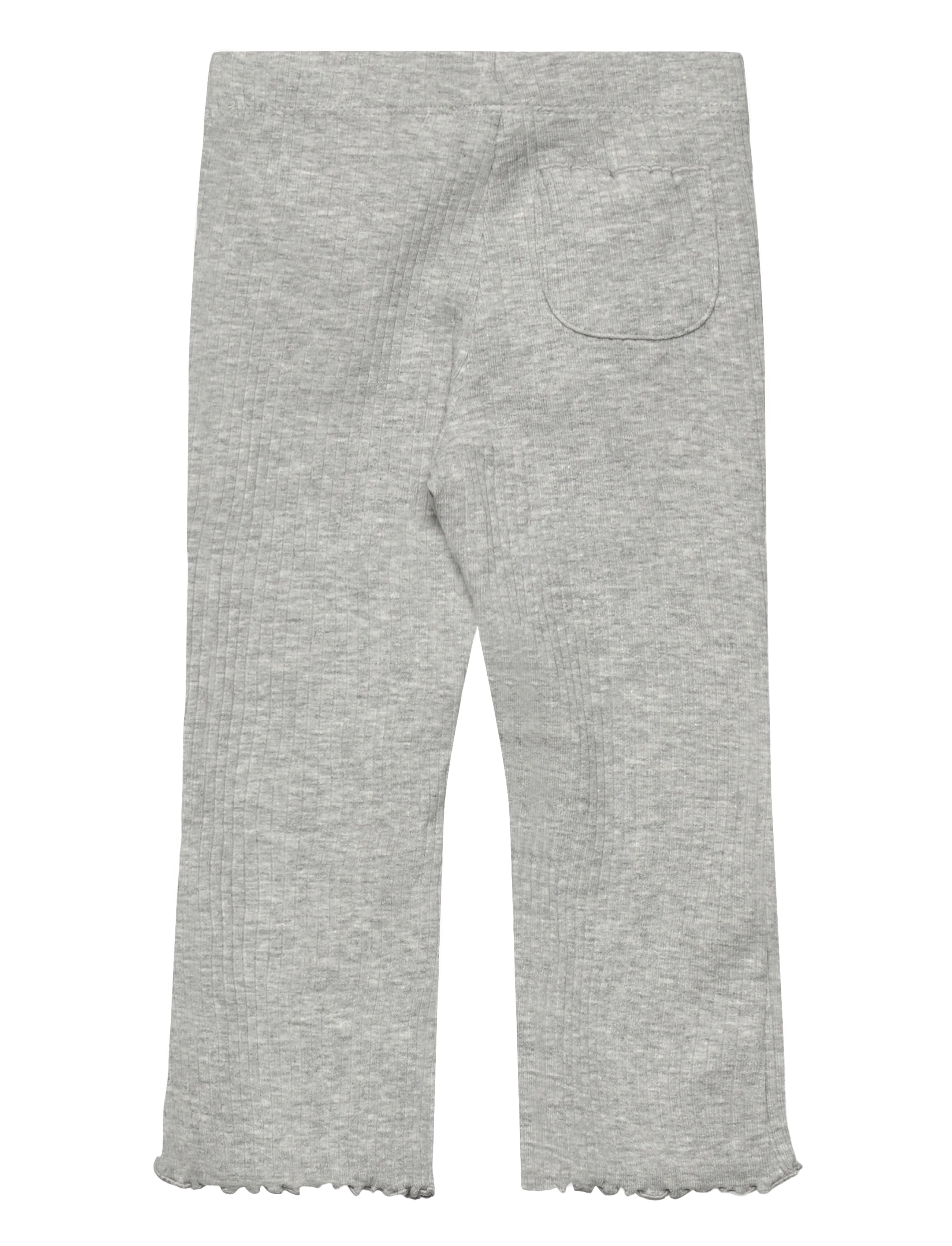 Mango - Ribbed flared leggings - leggings - medium grey - 1